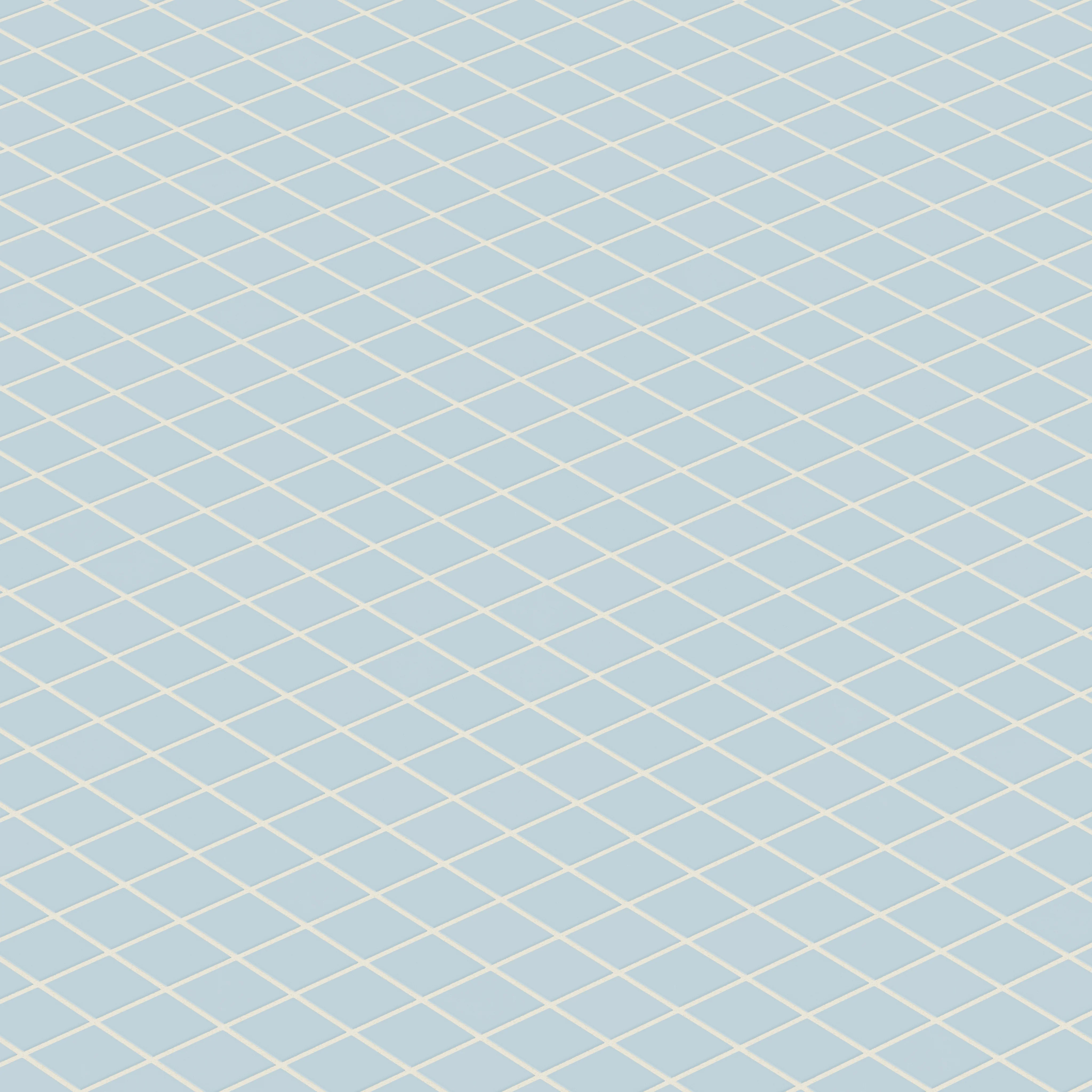 2x2 Straight Set Sheeted Natural Press Ceramic Mosaic Tile in Egyptian Blue Matte - Rockland Interiors Inc.