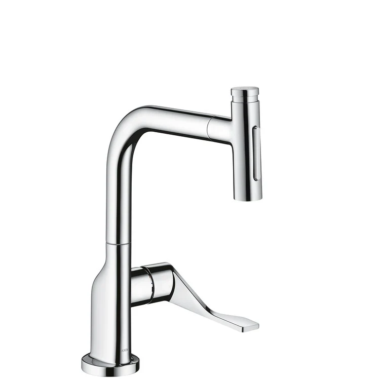Kitchen Faucet Citterio Select On/Off Push Button 1 Lever ADA Brushed Gold Optic Pull-Out 2 Function 150 DEG Swivel 1 Hole 1.75 Gallons per Minute - Rockland Interiors Inc.