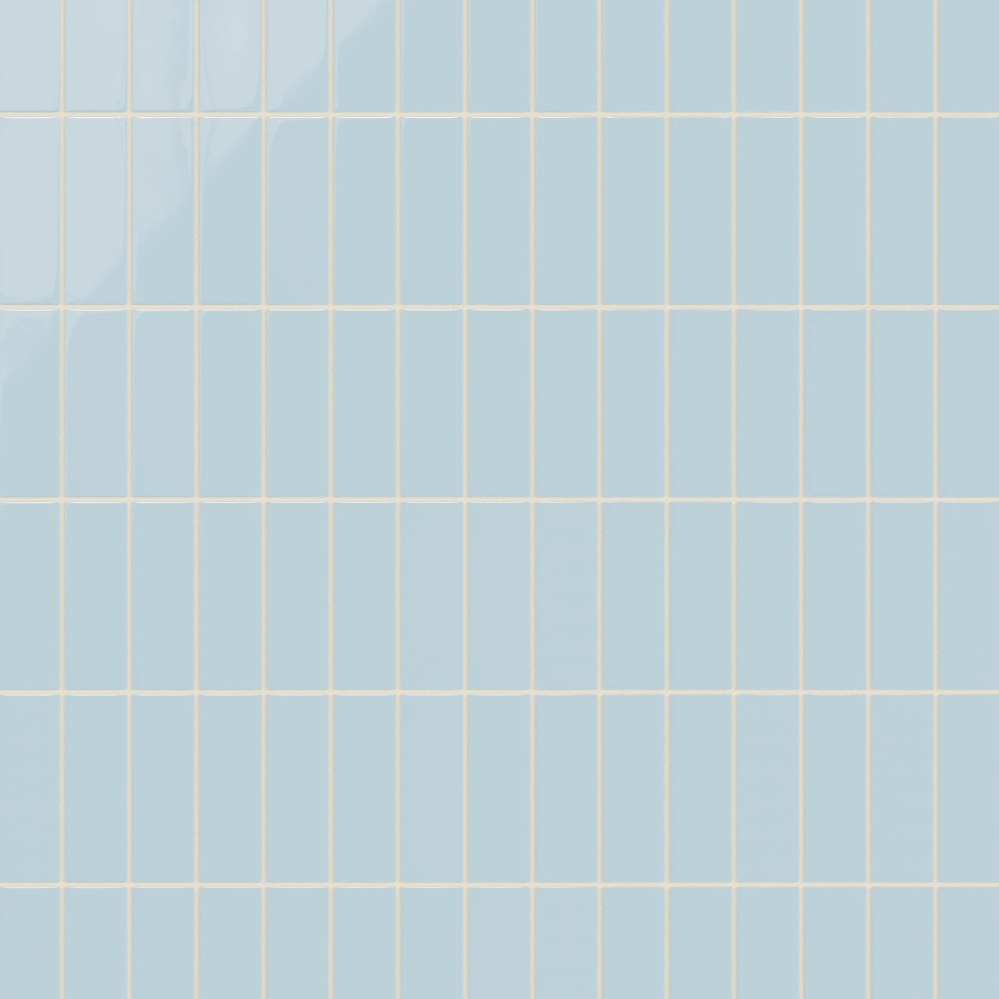 2x6 Natural Press Ceramic Tile in Egyptian Blue Gloss - Rockland Interiors Inc.