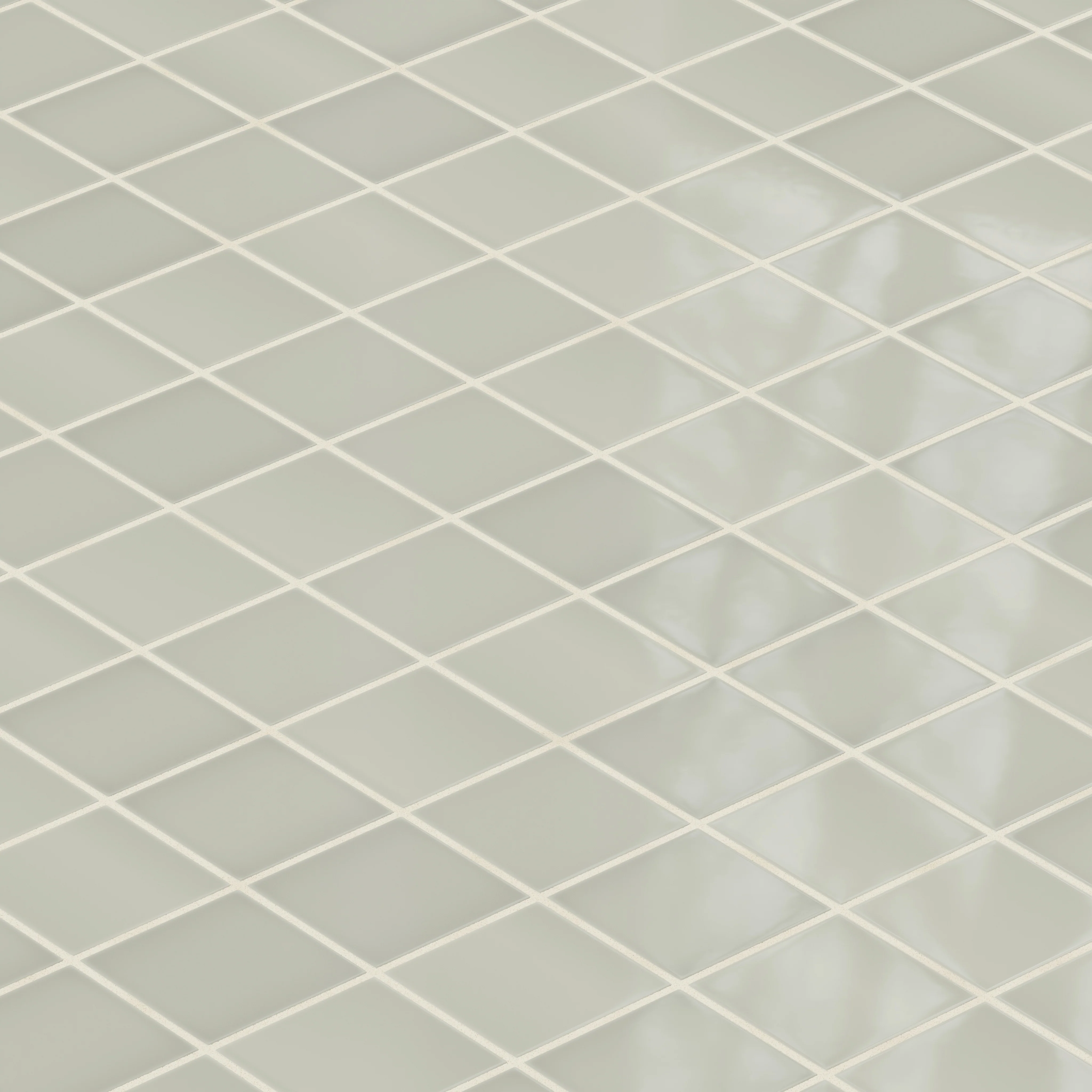 3x3 Straight Set Sheeted Natural Press Ceramic Mosaic Tile in Manzanita Gloss - Rockland Interiors Inc.