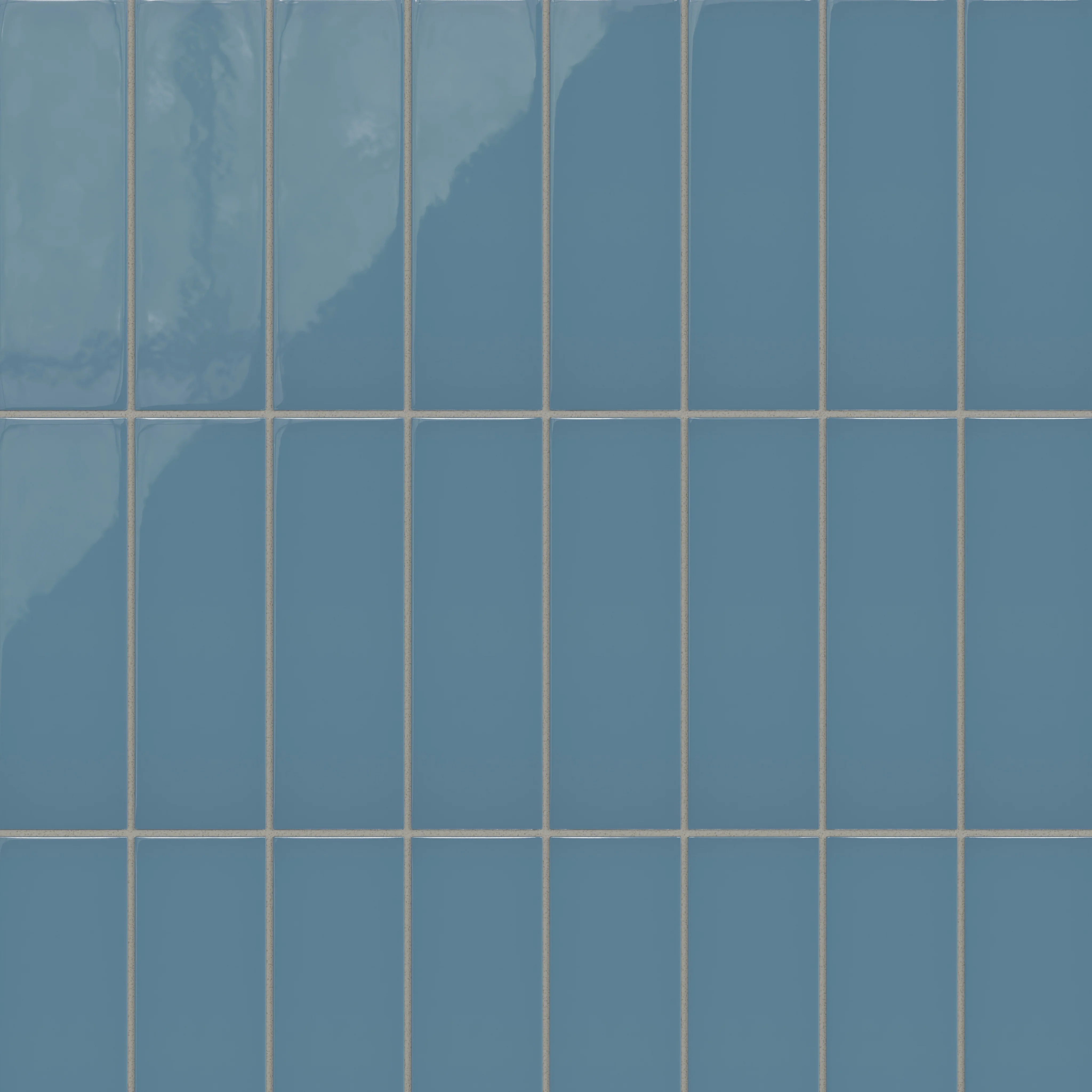 3x9 Natural Press Ceramic Tile in Azurite Gloss - Rockland Interiors Inc.