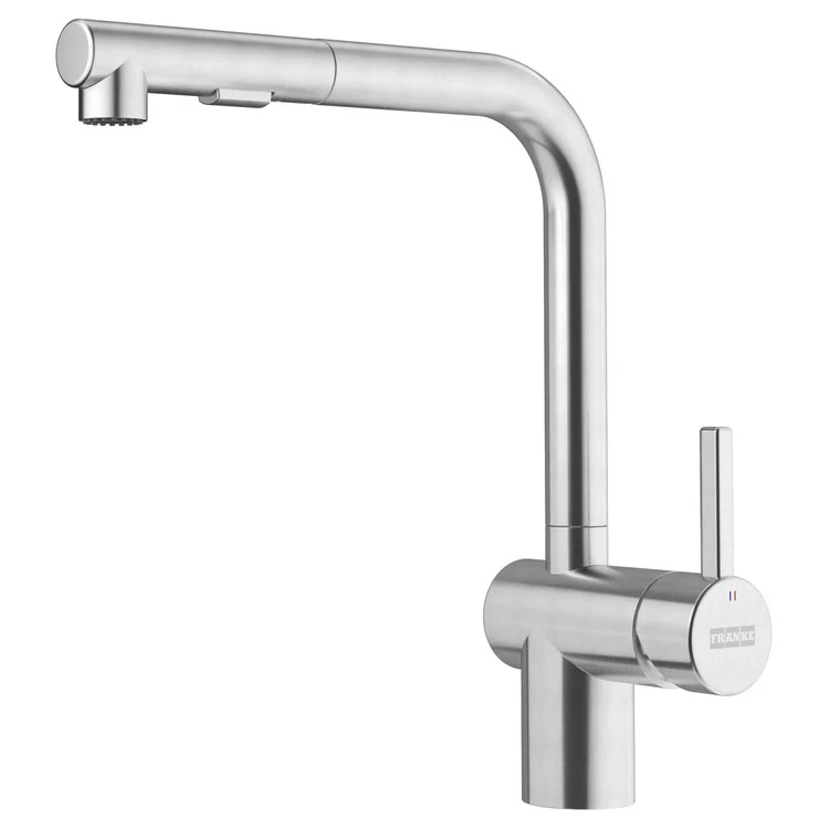 Kitchen Faucet Atlas Neo 1 Lever ADA Stainless Steel Pull-Out 2 Function Gooseneck 180 DEG Swivel Deck 1.75 Gallons per Minute - Rockland Interiors Inc.