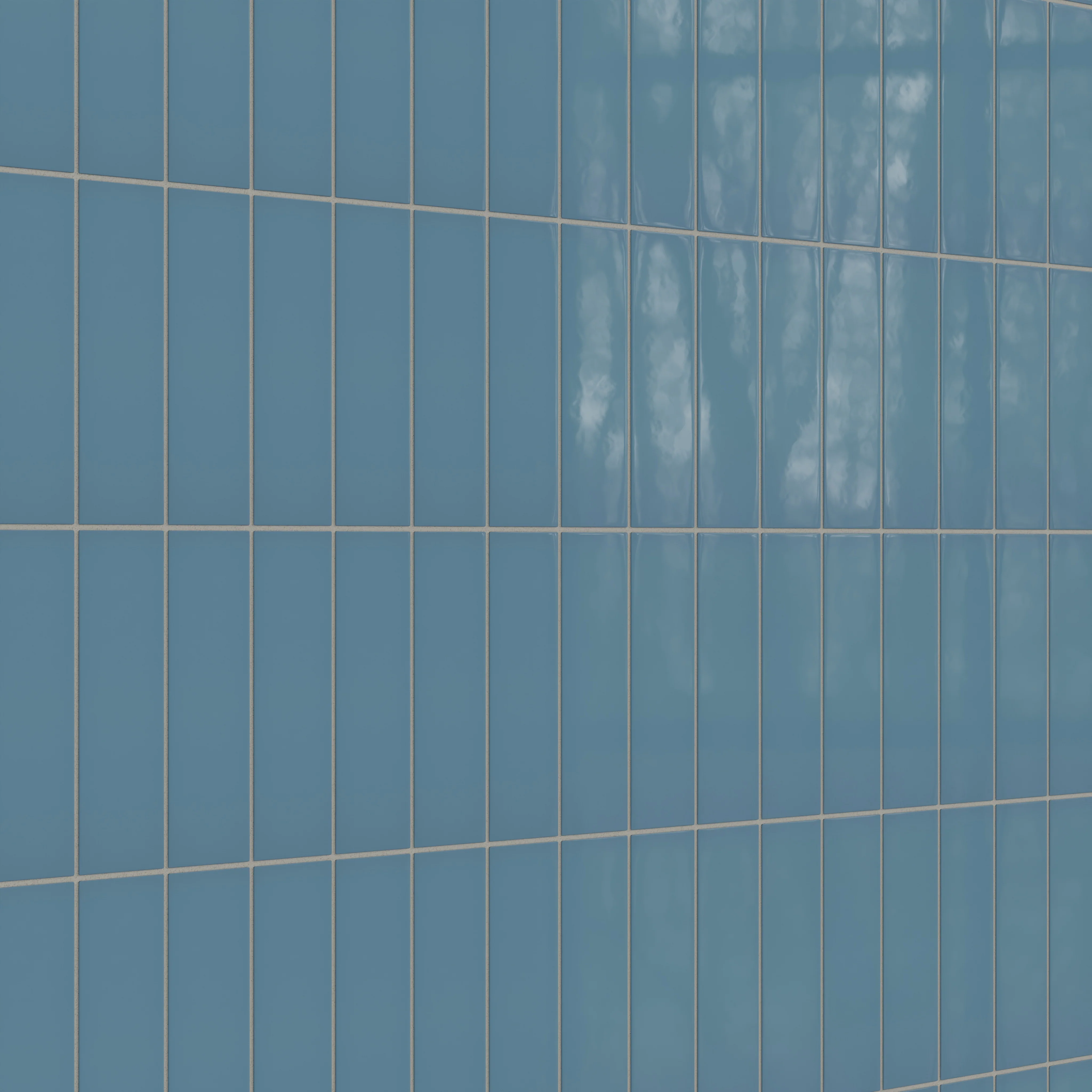 3x9 Natural Press Ceramic Tile in Azurite Gloss - Rockland Interiors Inc.