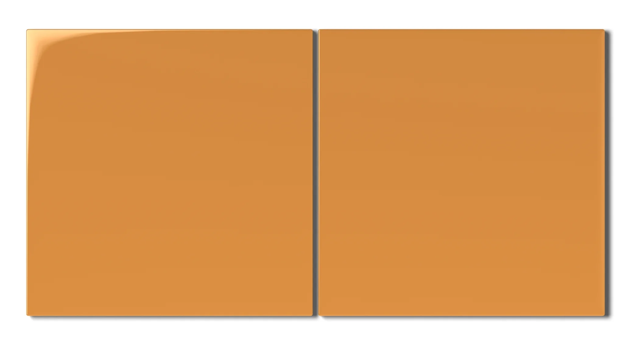 8x8 Natural Press Ceramic Tile in Yellow Ochre Gloss - Rockland Interiors Inc.