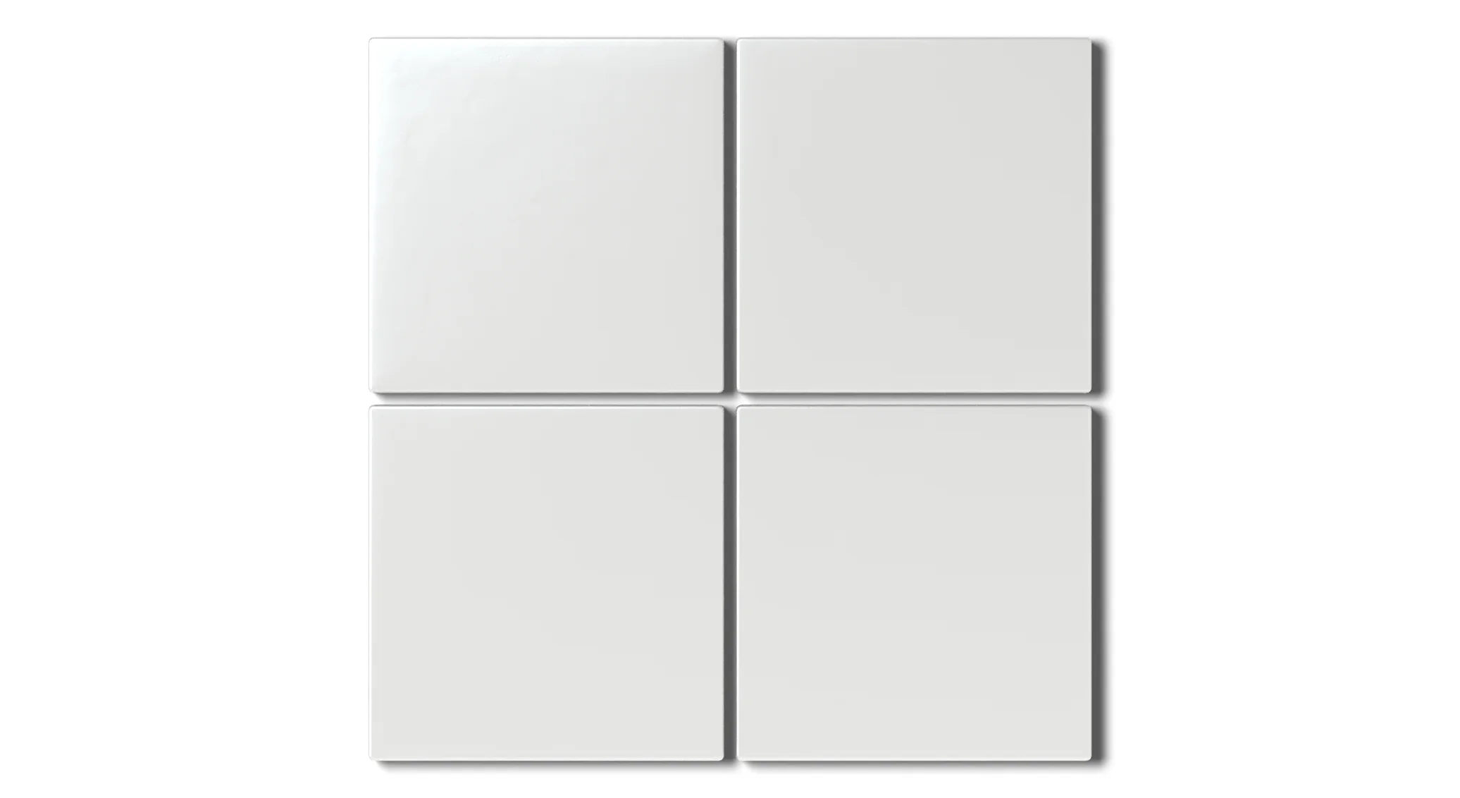 4x4 Natural Press Ceramic Tile in Zinc Matte - Rockland Interiors Inc.