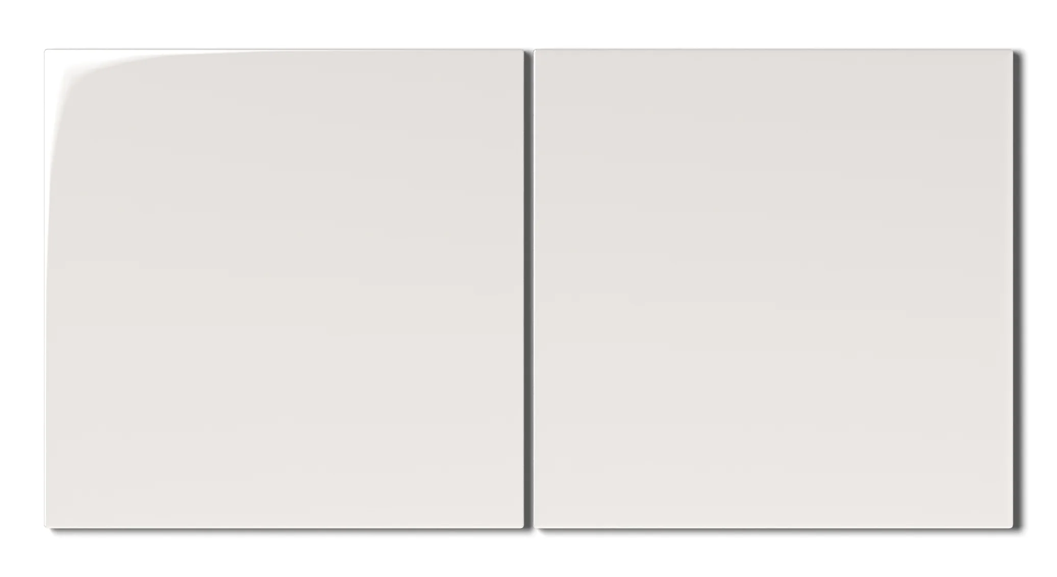 8x8 Natural Press Ceramic Tile in Flake White Gloss - Rockland Interiors Inc.