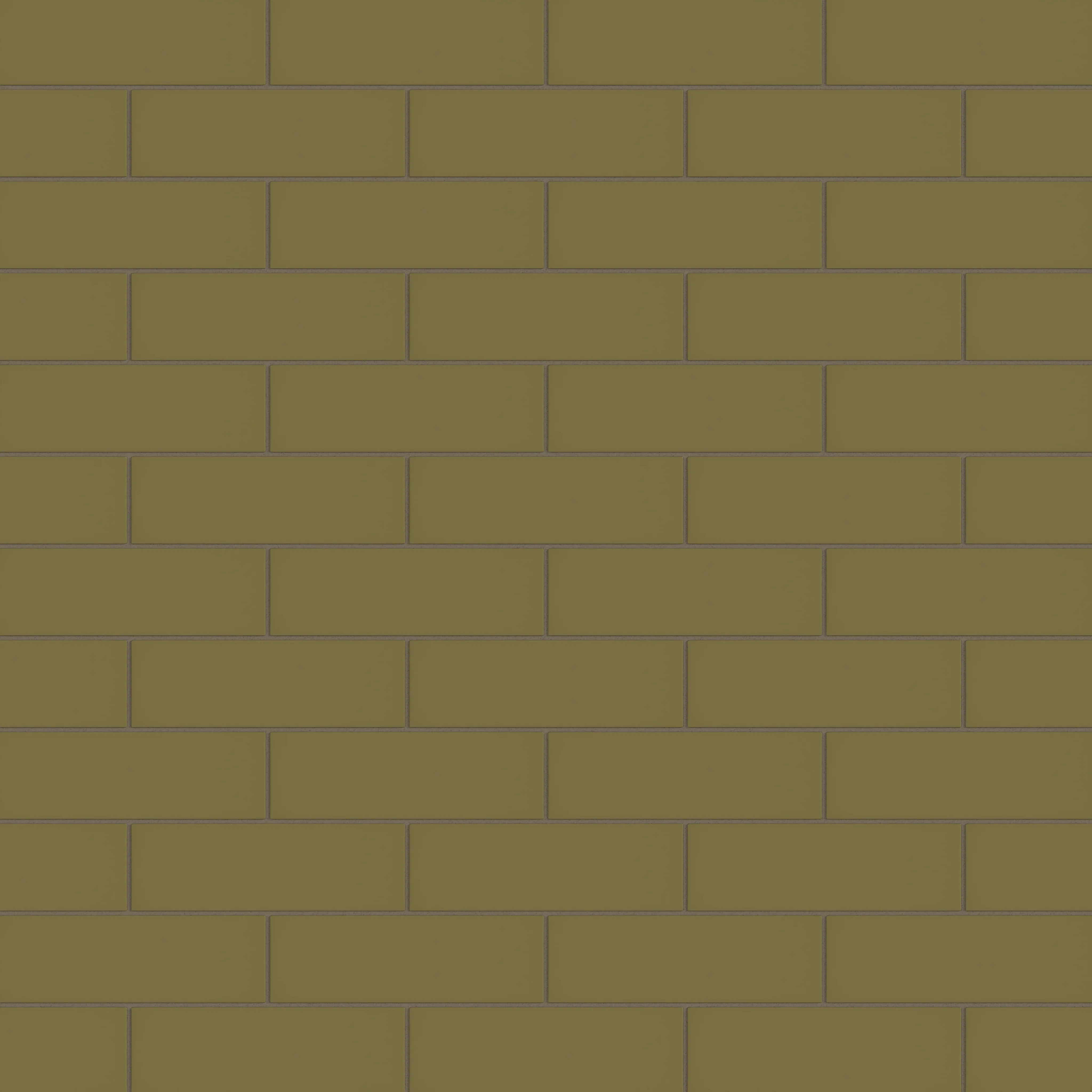 3x9 Natural Press Ceramic Tile in Sap Green Matte - Rockland Interiors Inc.