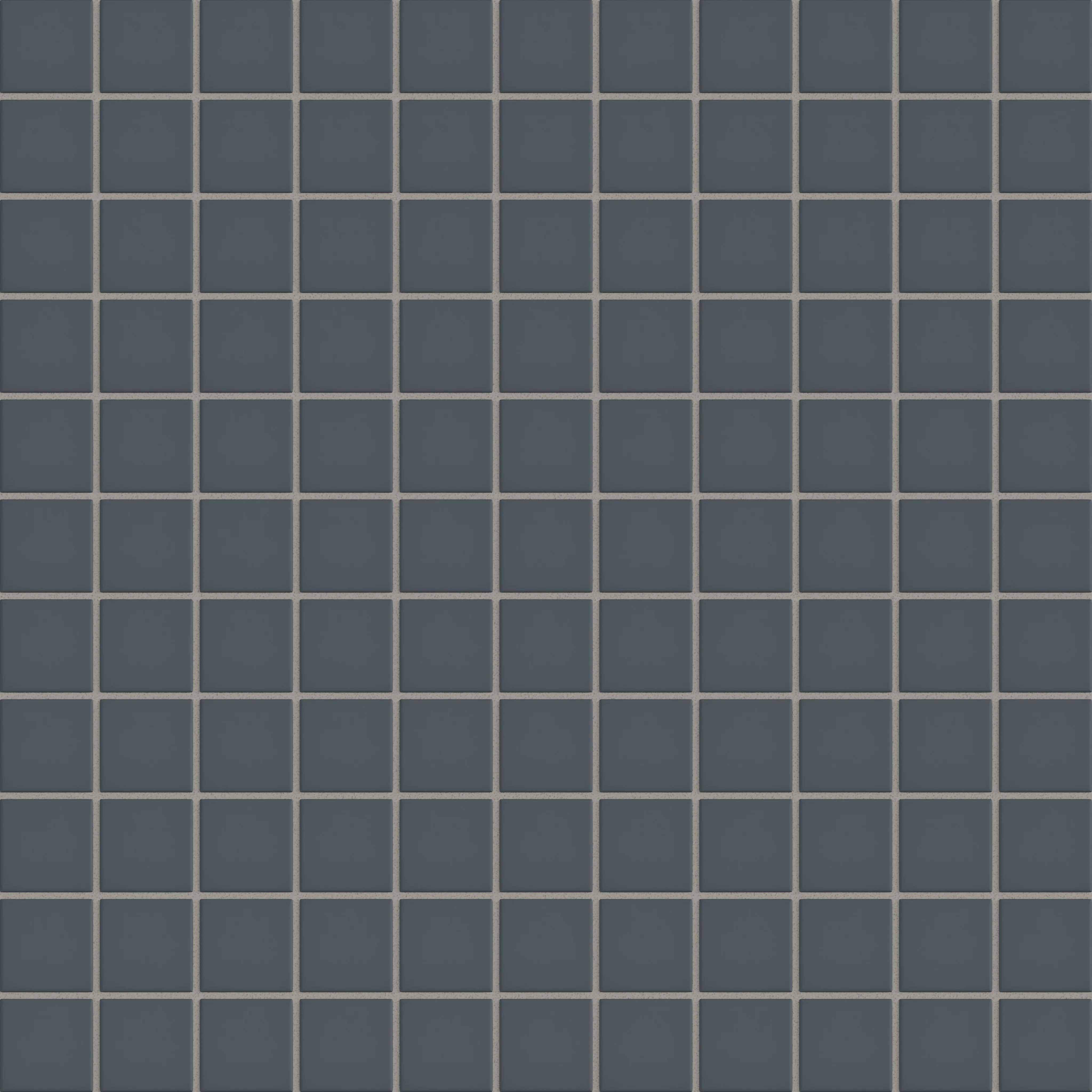 2x2 Straight Set Sheeted Natural Press Ceramic Mosaic Tile in Indigo Matte - Rockland Interiors Inc.