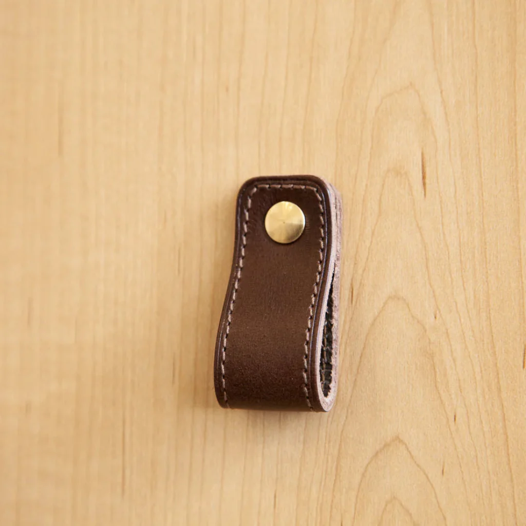 ST-LP02 Stitched Leather Loop Pull - Rockland Interiors Inc.