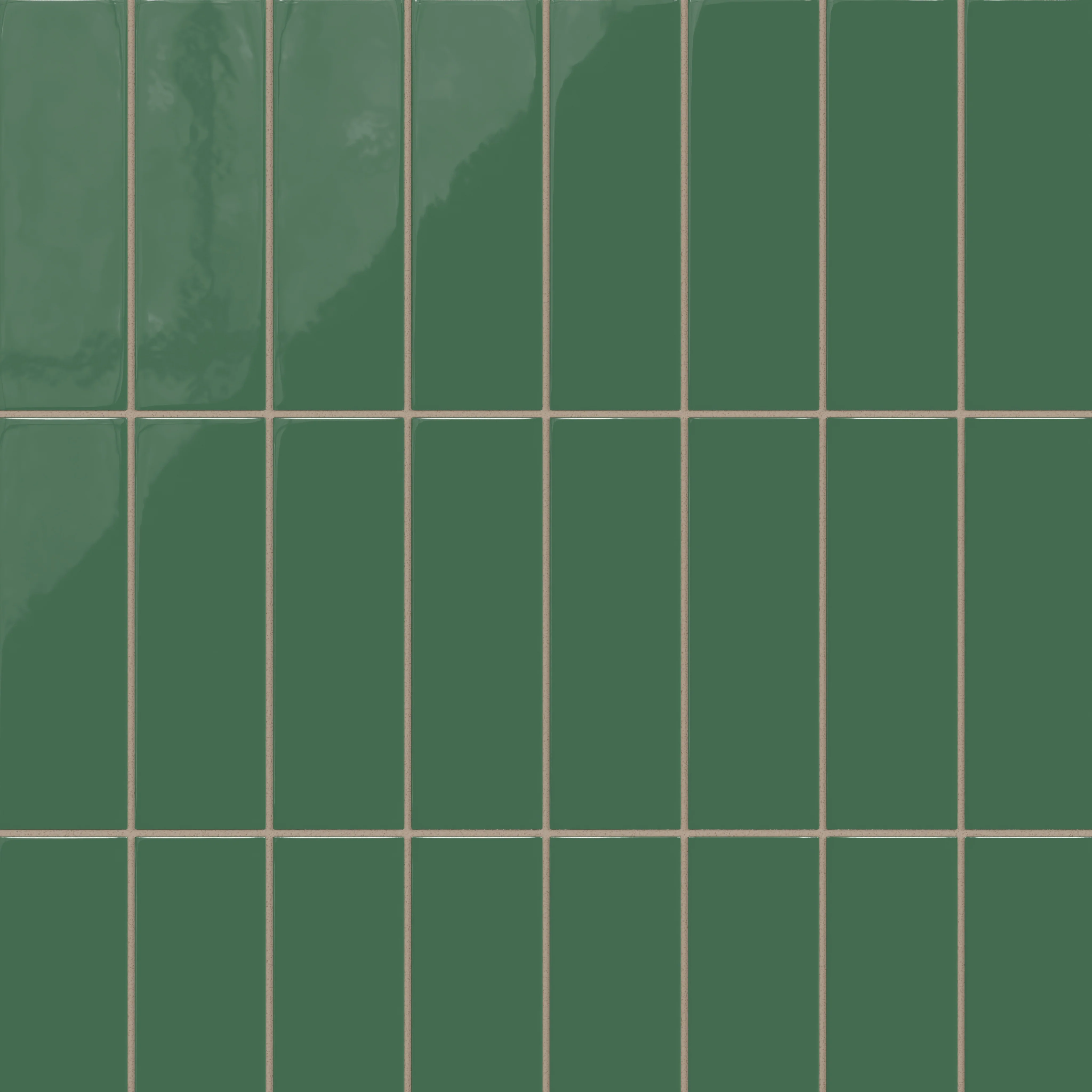 3x9 Natural Press Ceramic Tile in Viridian Gloss - Rockland Interiors Inc.