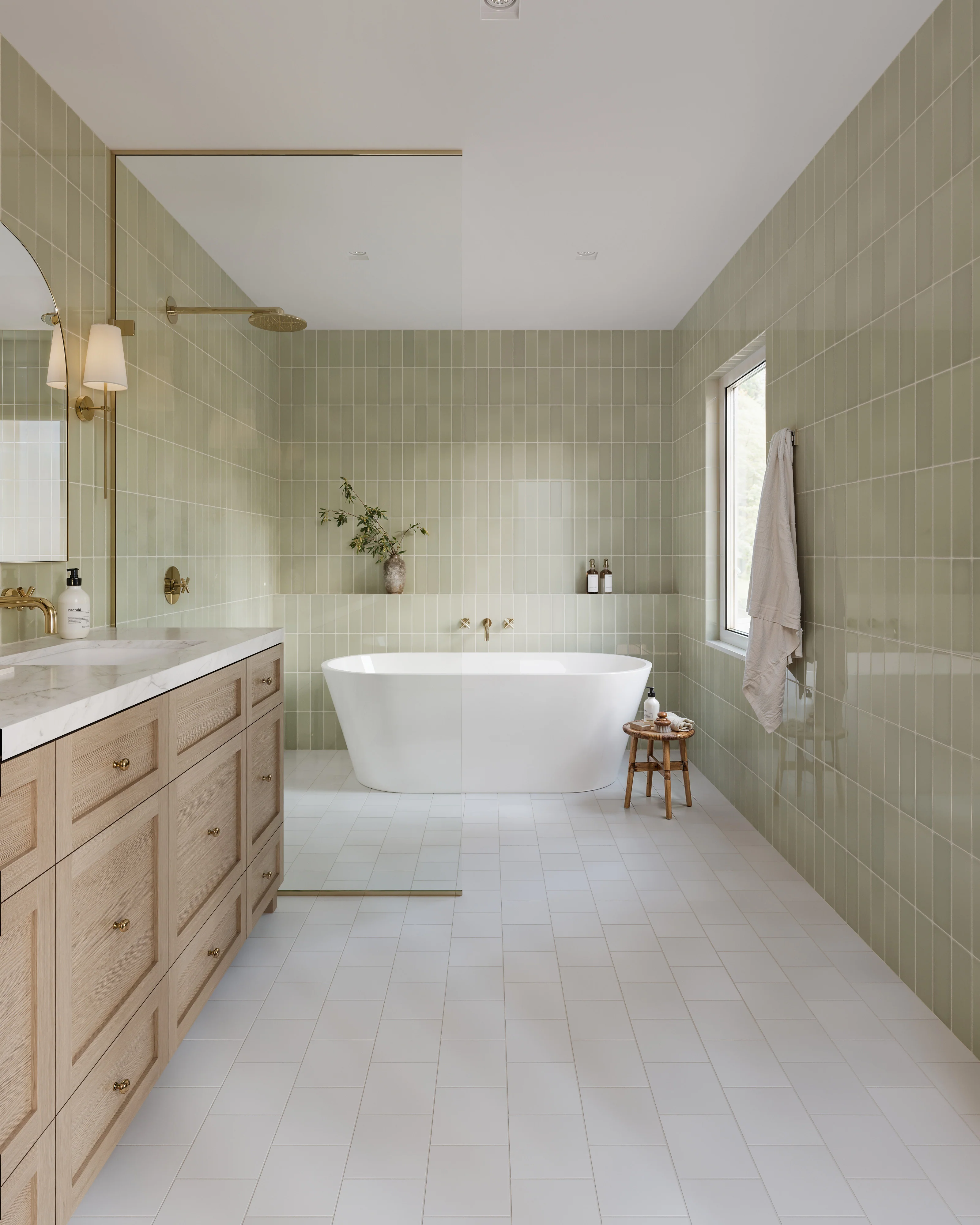 3x9 Natural Press Ceramic Tile in Manzanita Gloss - Rockland Interiors Inc.