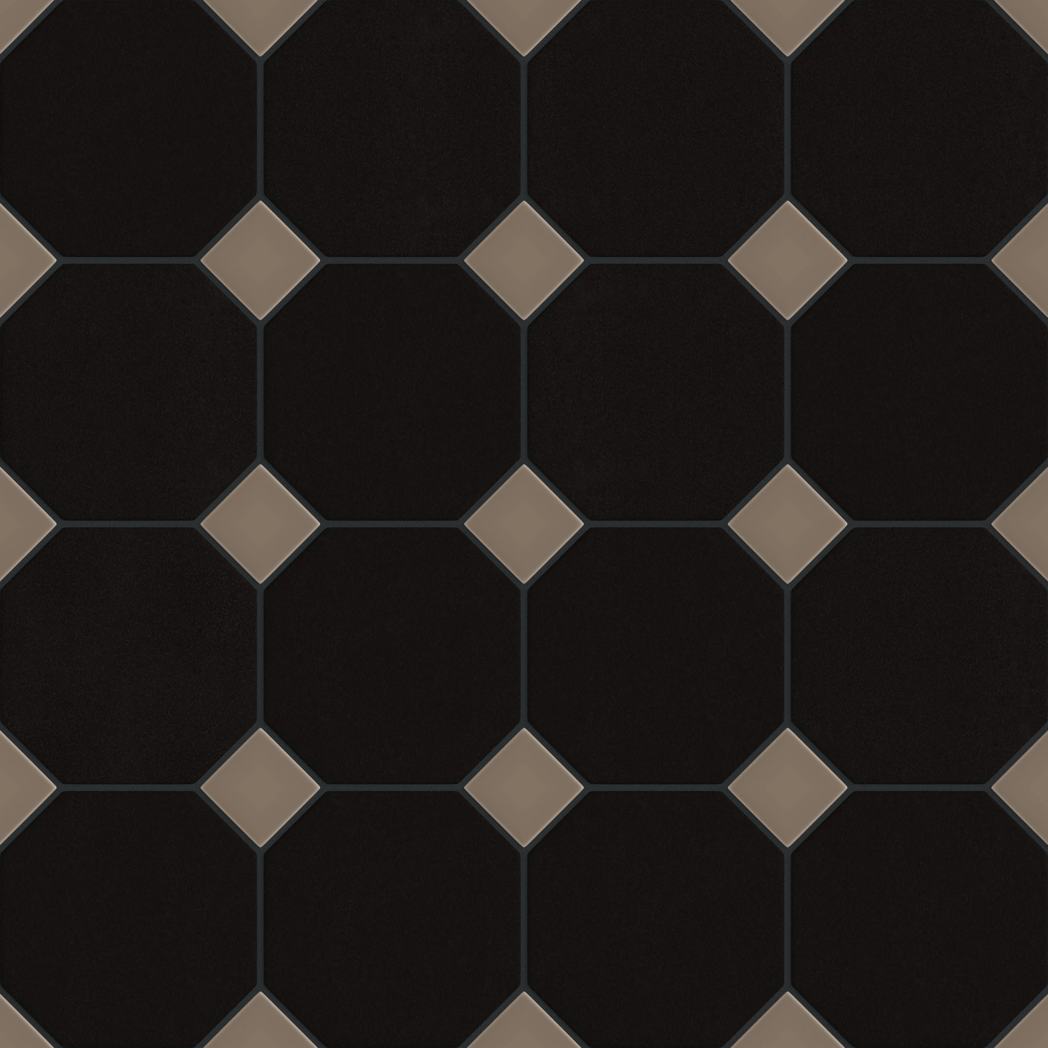 Gramercy Original Ceramic Tile in Raven Matte & Cardamom Matte - Rockland Interiors Inc.