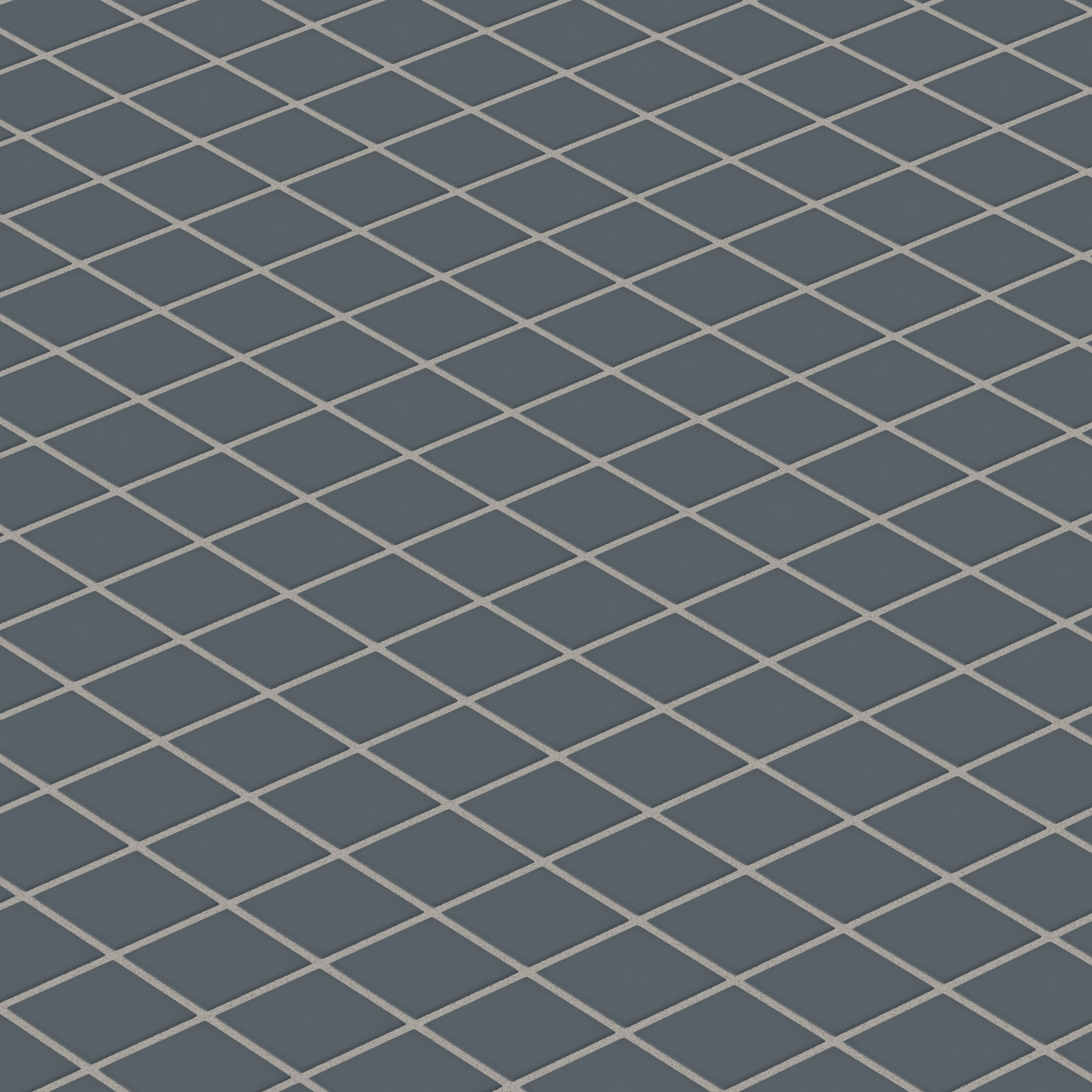 2x2 Straight Set Sheeted Natural Press Ceramic Mosaic Tile in Indigo Matte - Rockland Interiors Inc.