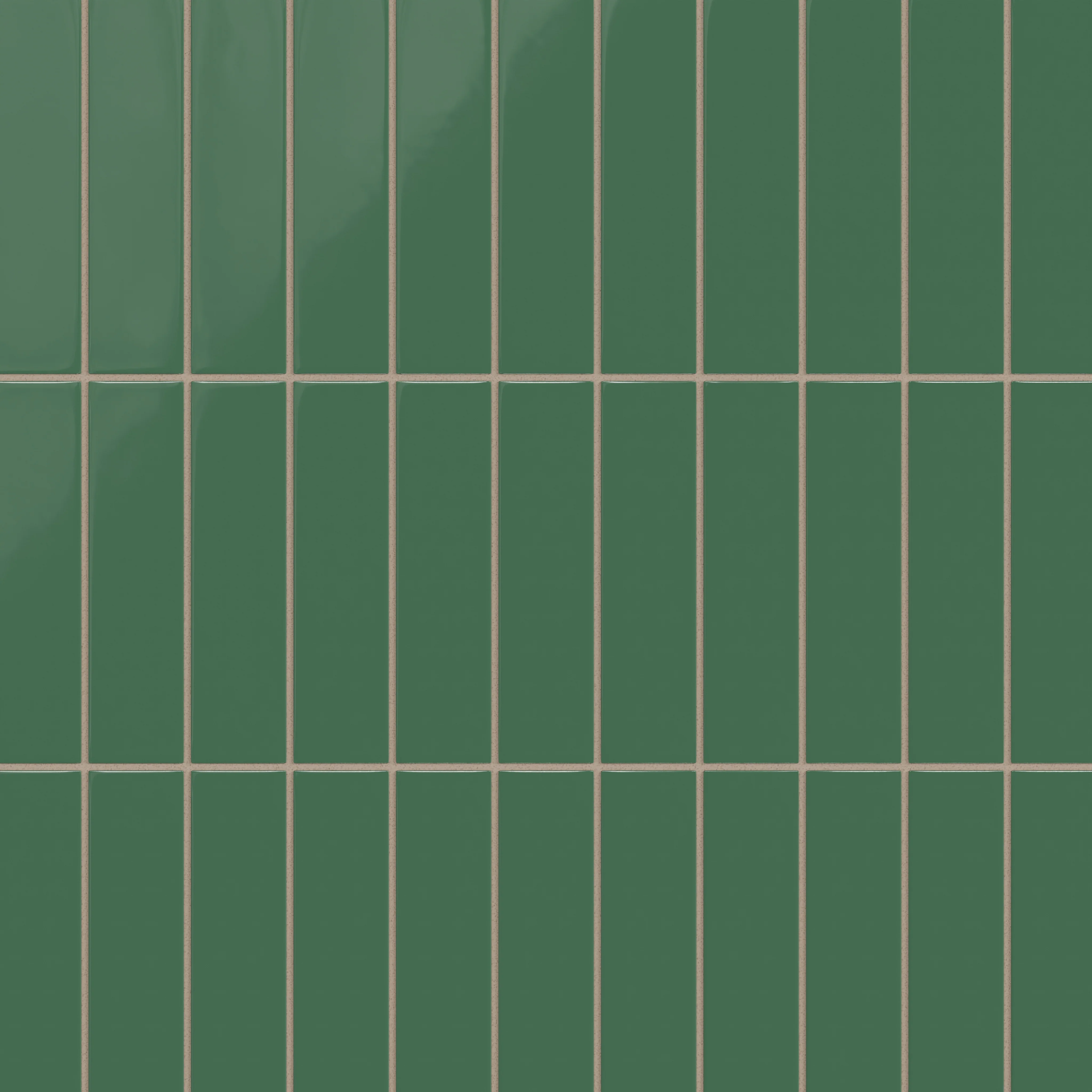 2x8 Natural Press Ceramic Tile in Viridian Gloss - Rockland Interiors Inc.
