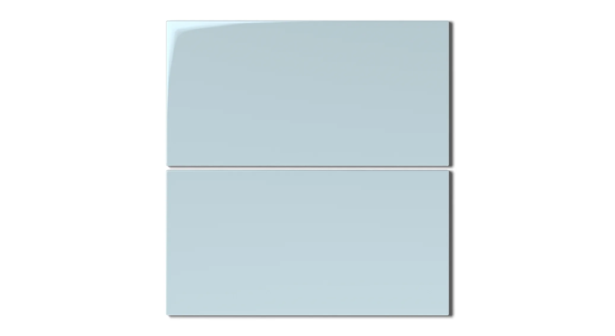 6x12 Natural Press Ceramic Tile in Egyptian Blue Gloss - Rockland Interiors Inc.
