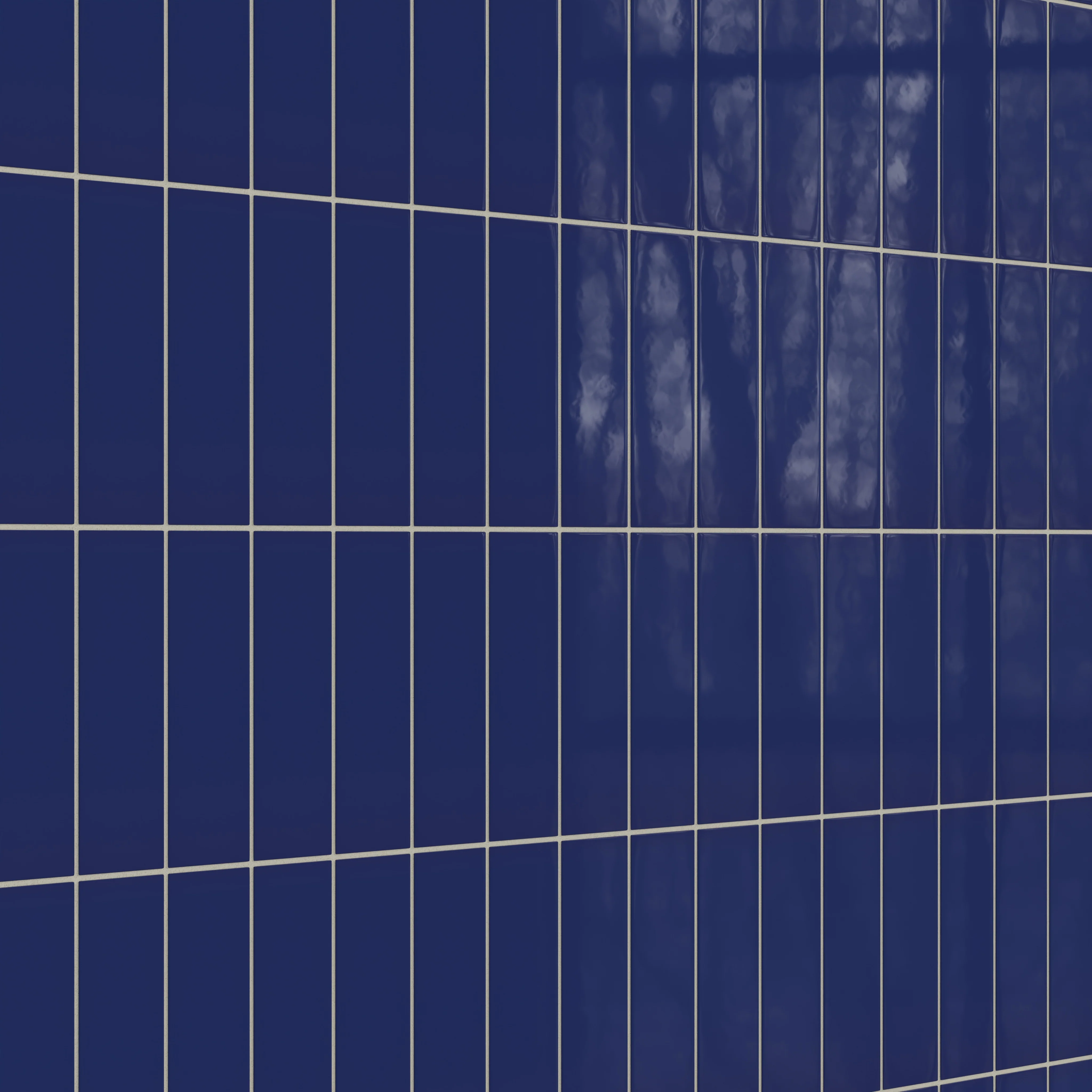3x9 Natural Press Ceramic Tile in Ultramarine Gloss - Rockland Interiors Inc.