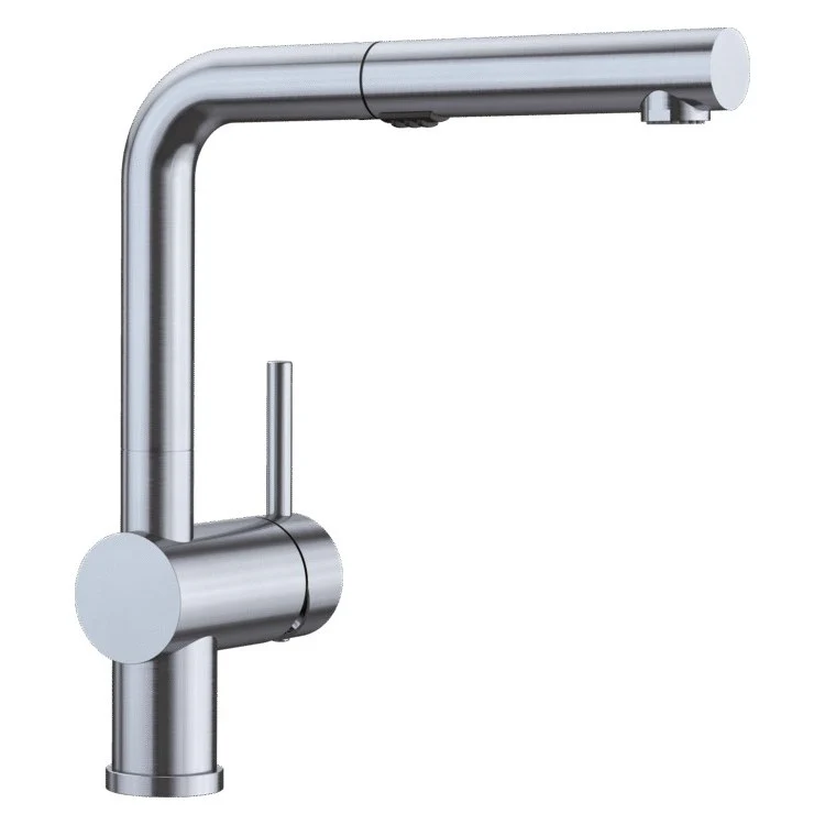 Kitchen Faucet Linus 1 Lever CALGreen Stainless Steel Pull-Out 2 Function 160 DEG Swivel 1 Hole 1.5 Gallons per Minute - Rockland Interiors Inc.