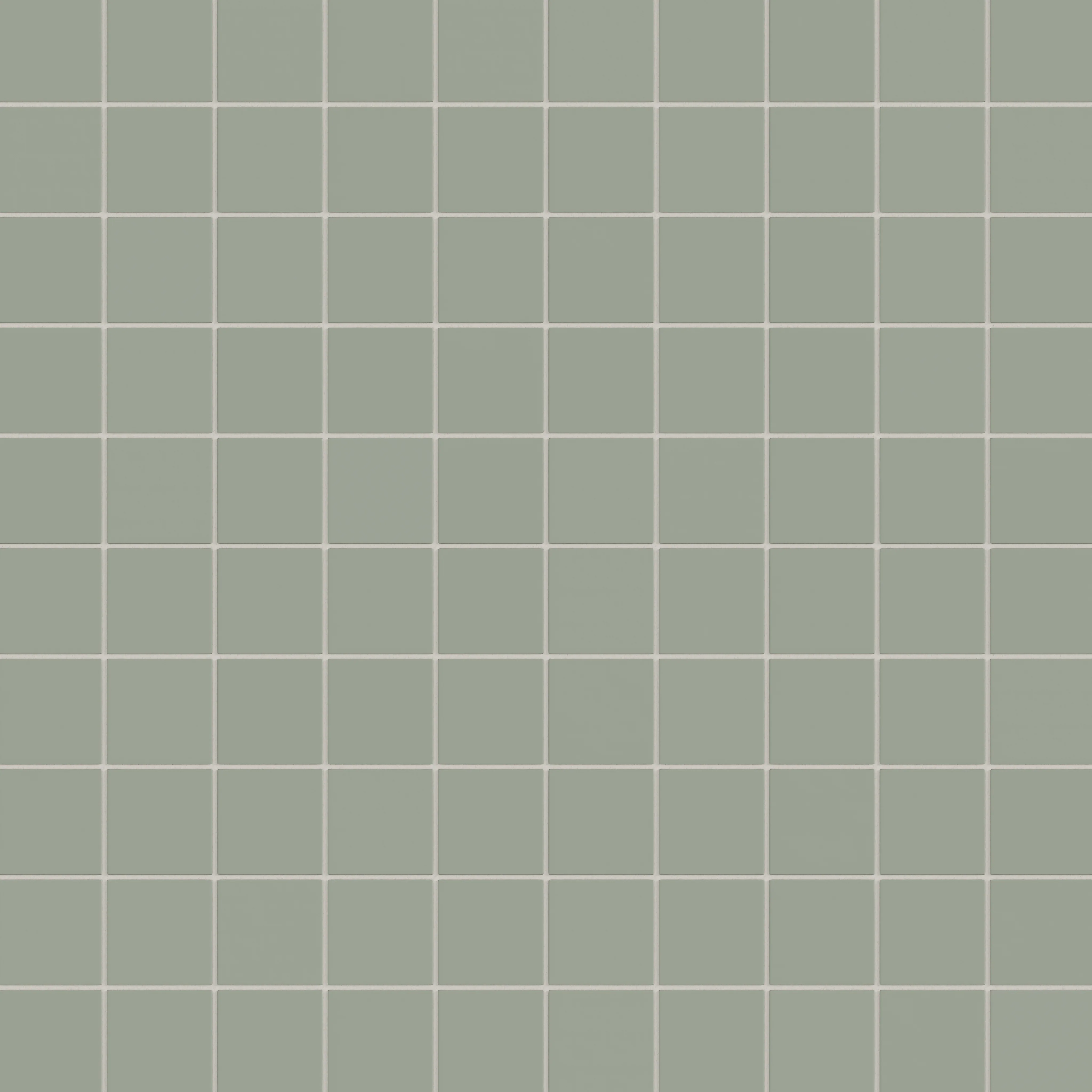3x3 Straight Set Sheeted Natural Press Ceramic Mosaic Tile in Terre Verte Matte - Rockland Interiors Inc.