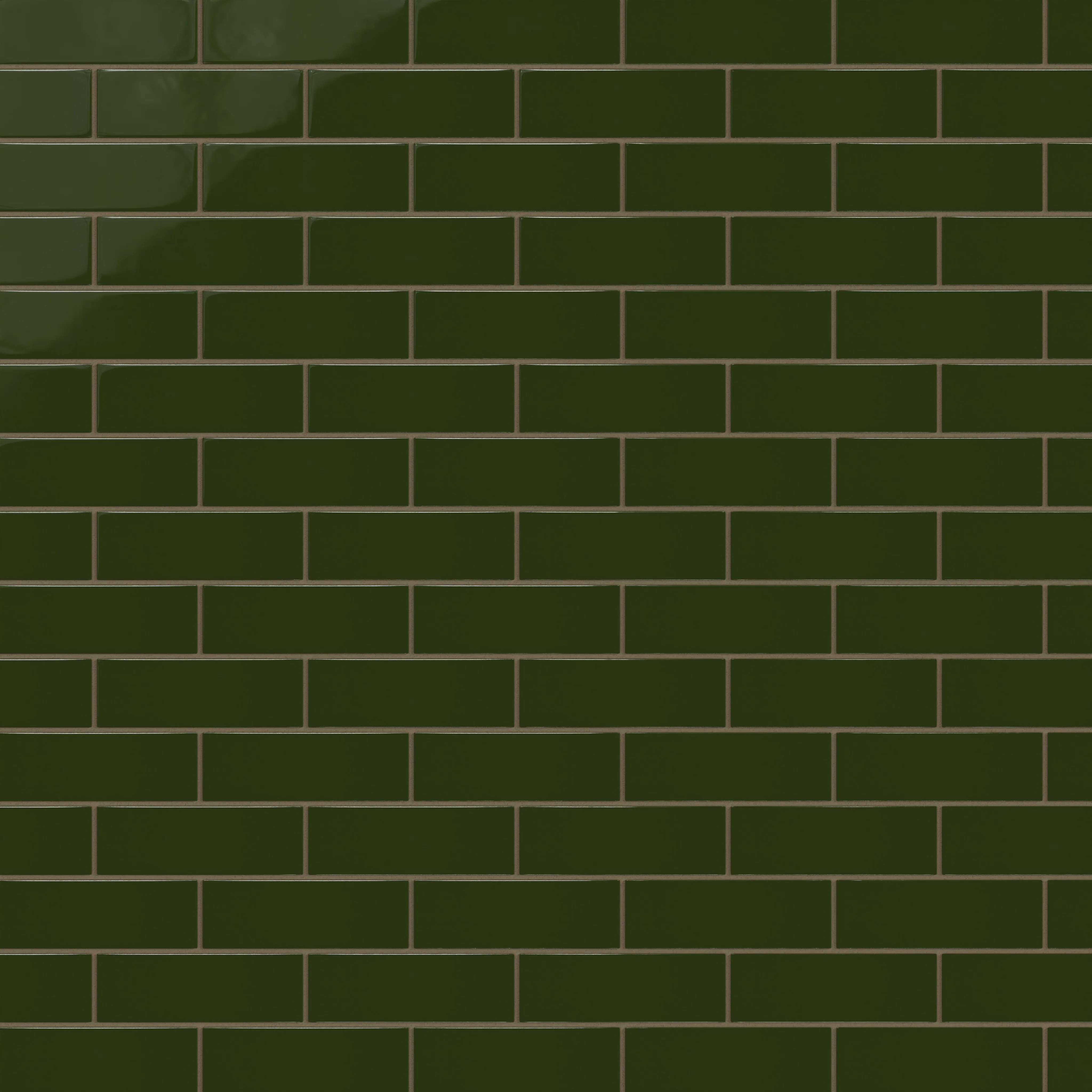 2x6 Natural Press Ceramic Tile in Green Apatite Gloss - Rockland Interiors Inc.