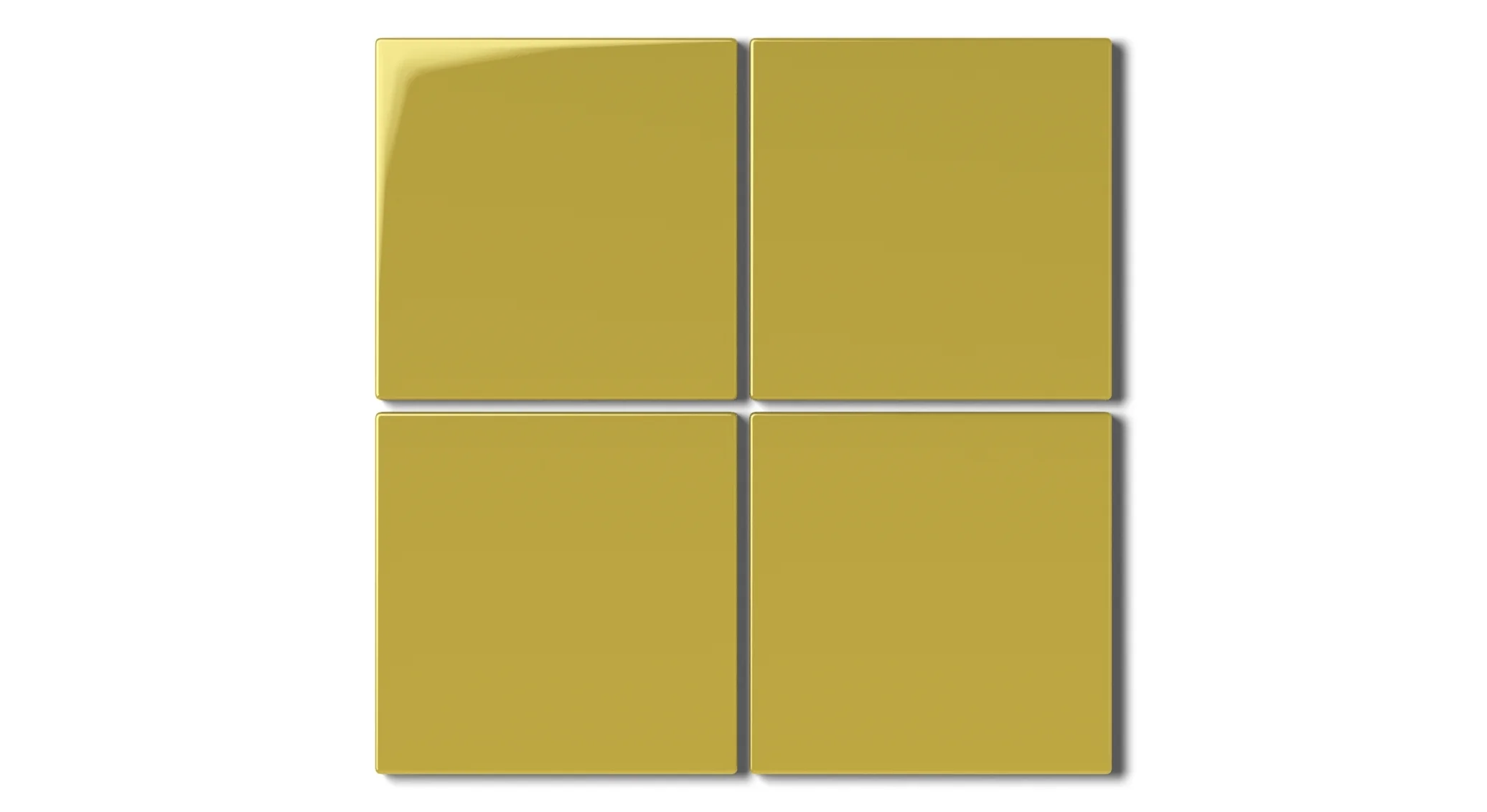 4x4 Natural Press Ceramic Tile in Azo Green Gloss - Rockland Interiors Inc.