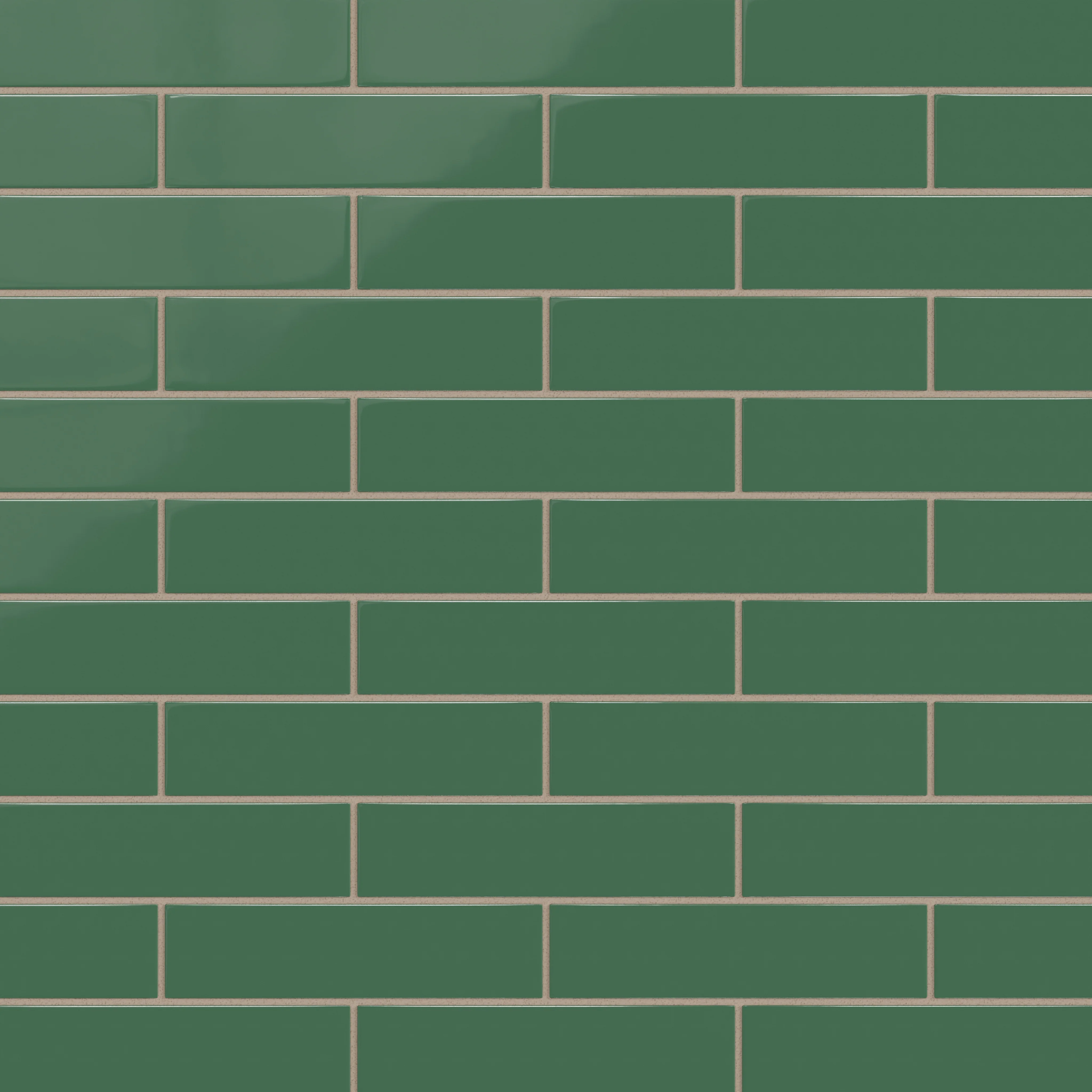 2x8 Natural Press Ceramic Tile in Viridian Gloss - Rockland Interiors Inc.