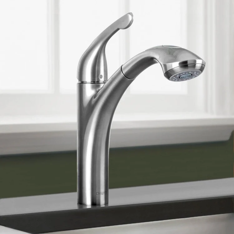 Allegro E Single Handle Pull Out Kitchen Faucet - Rockland Interiors Inc.