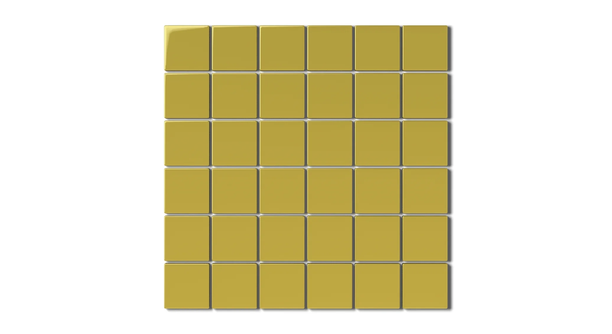 2x2 Straight Set Sheeted Natural Press Ceramic Mosaic Tile in Azo Green Gloss - Rockland Interiors Inc.