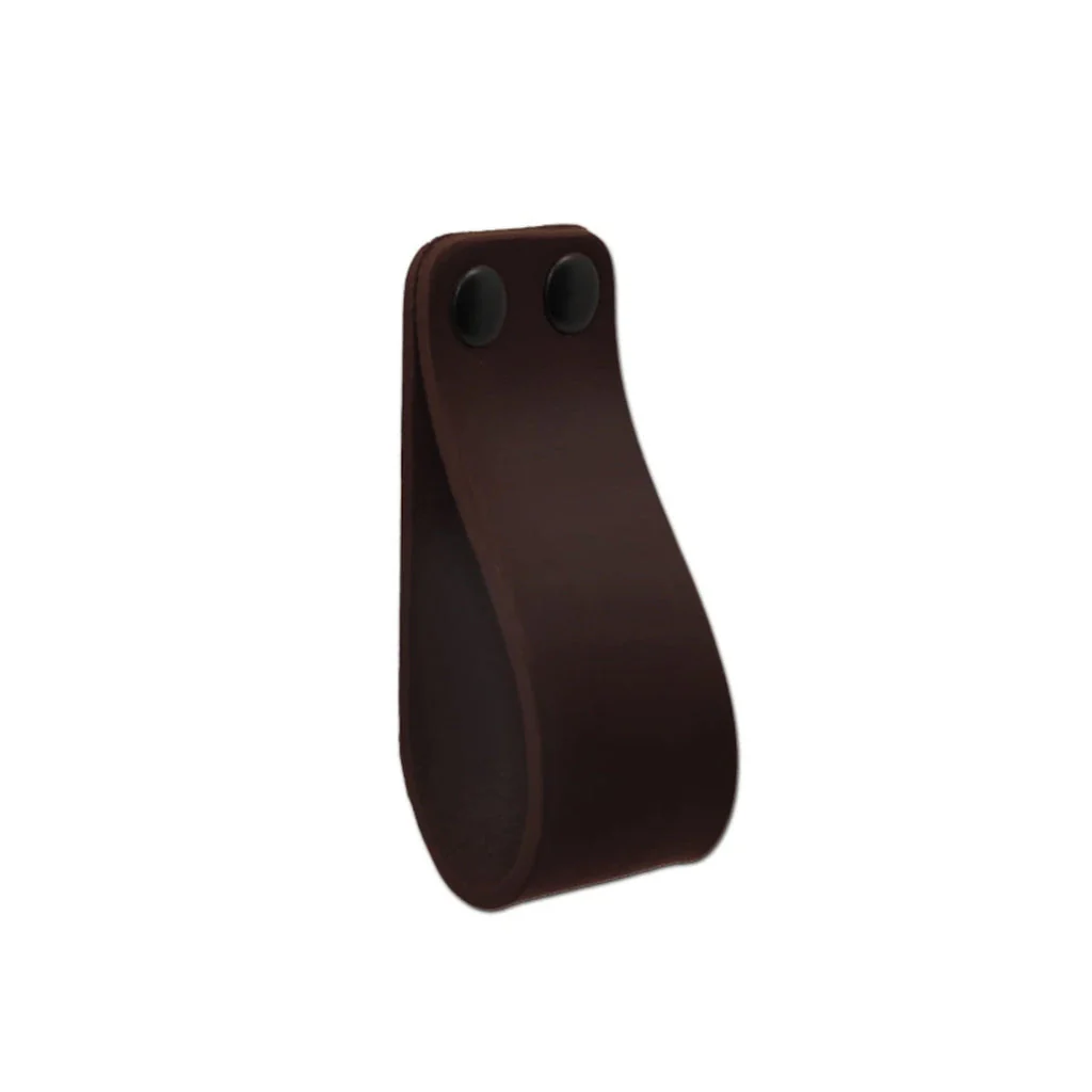 LP01 Smooth Leather Loop Pull - Rockland Interiors Inc.