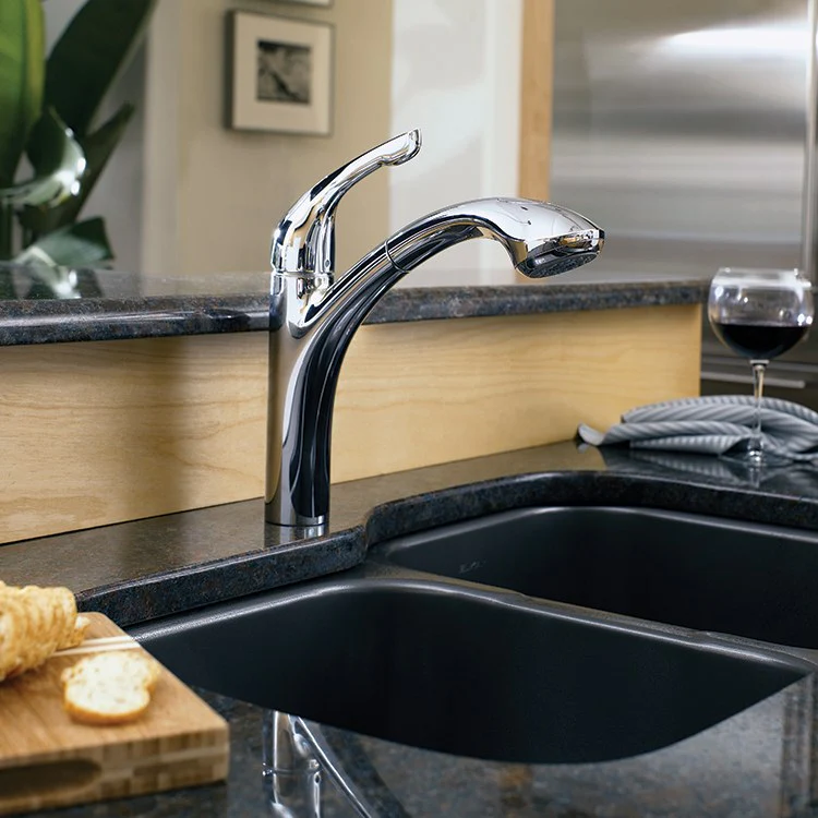 Allegro E Single Handle Pull Out Kitchen Faucet - Rockland Interiors Inc.