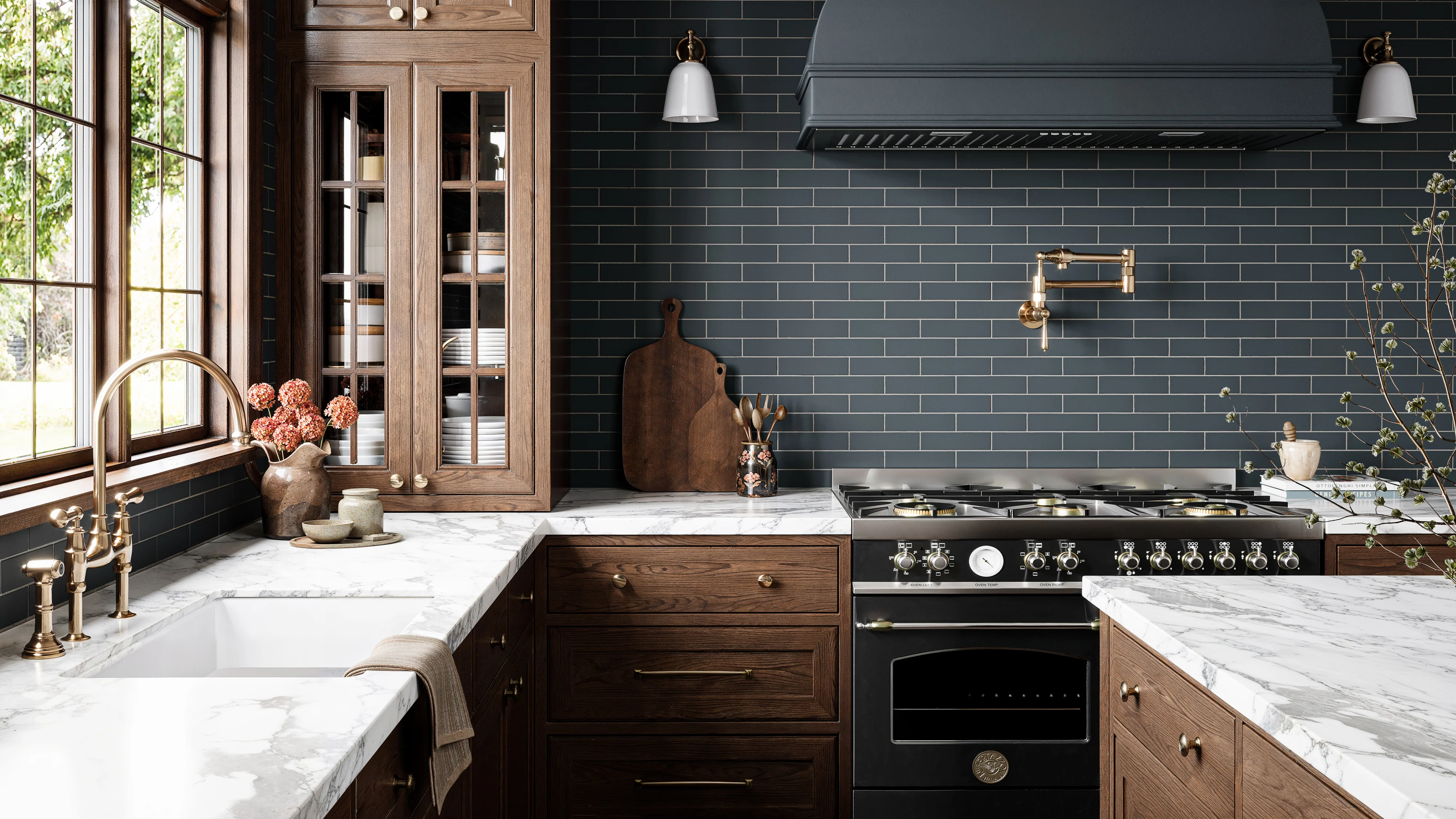2x8 Natural Press Ceramic Tile in Indigo Matte - Rockland Interiors Inc.