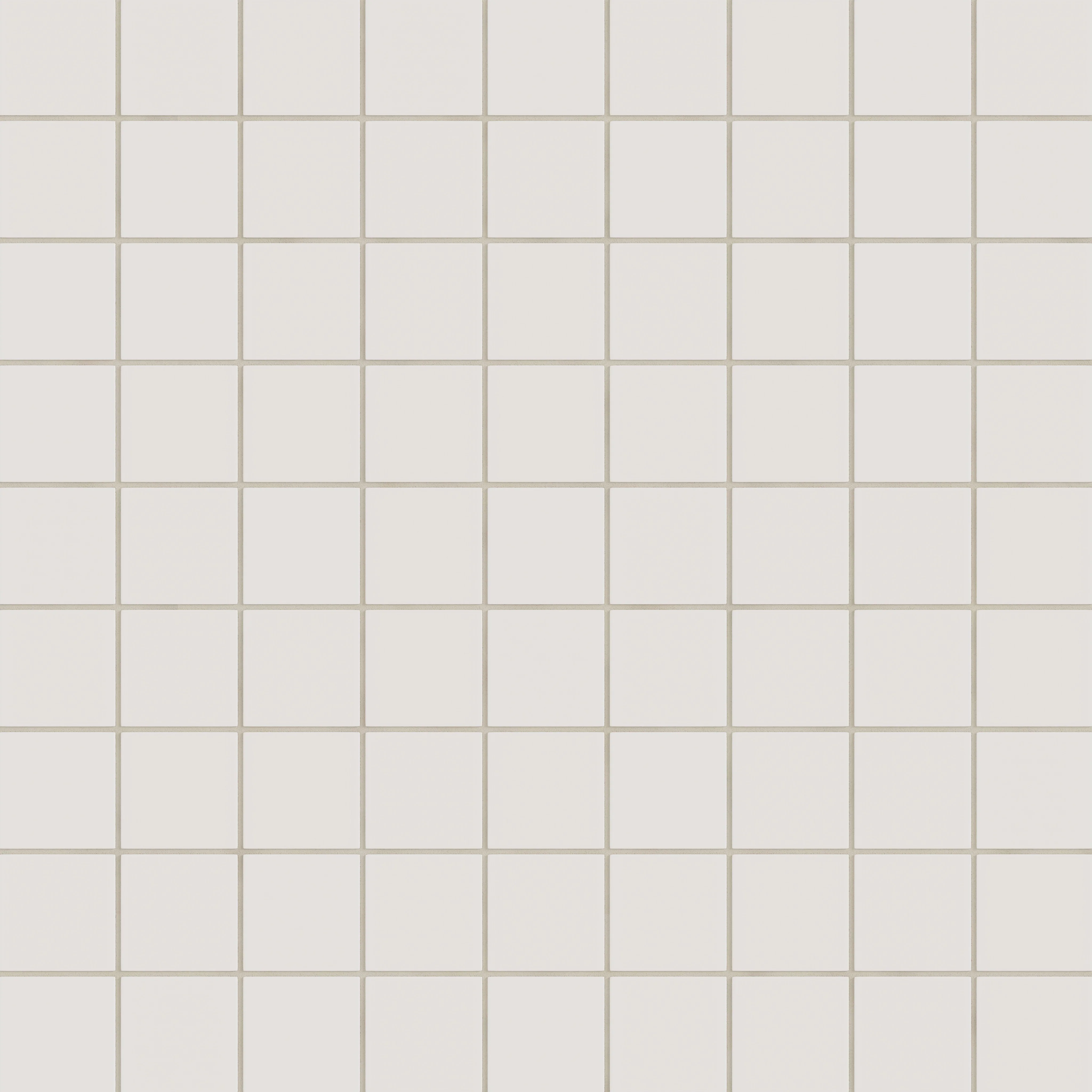 3x3 Straight Set Sheeted Natural Press Ceramic Mosaic Tile in Pearl Matte - Rockland Interiors Inc.