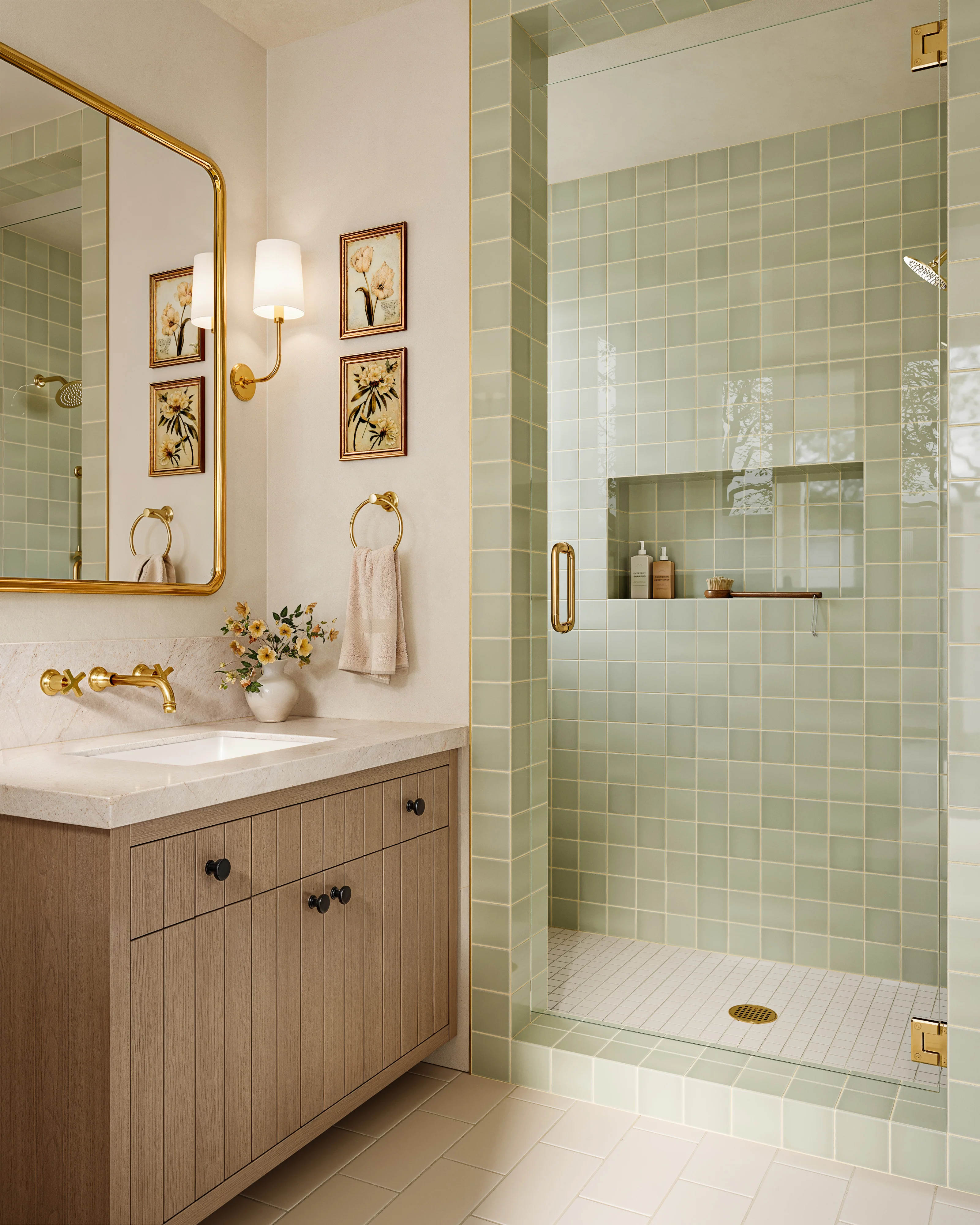 4x4 Natural Press Ceramic Tile in Manzanita Gloss - Rockland Interiors Inc.