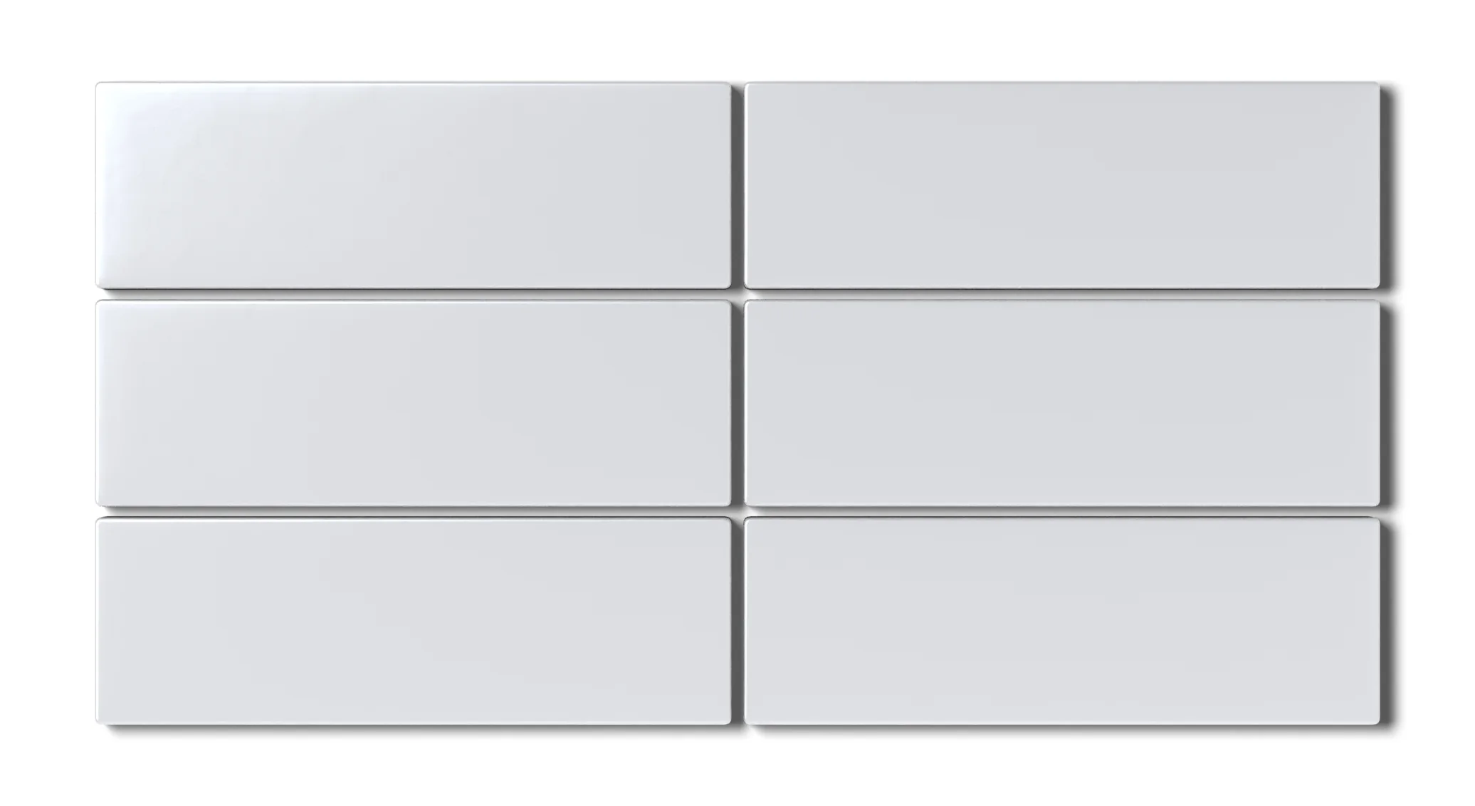 2x6 Natural Press Ceramic Tile in Tin Oxide Matte - Rockland Interiors Inc.