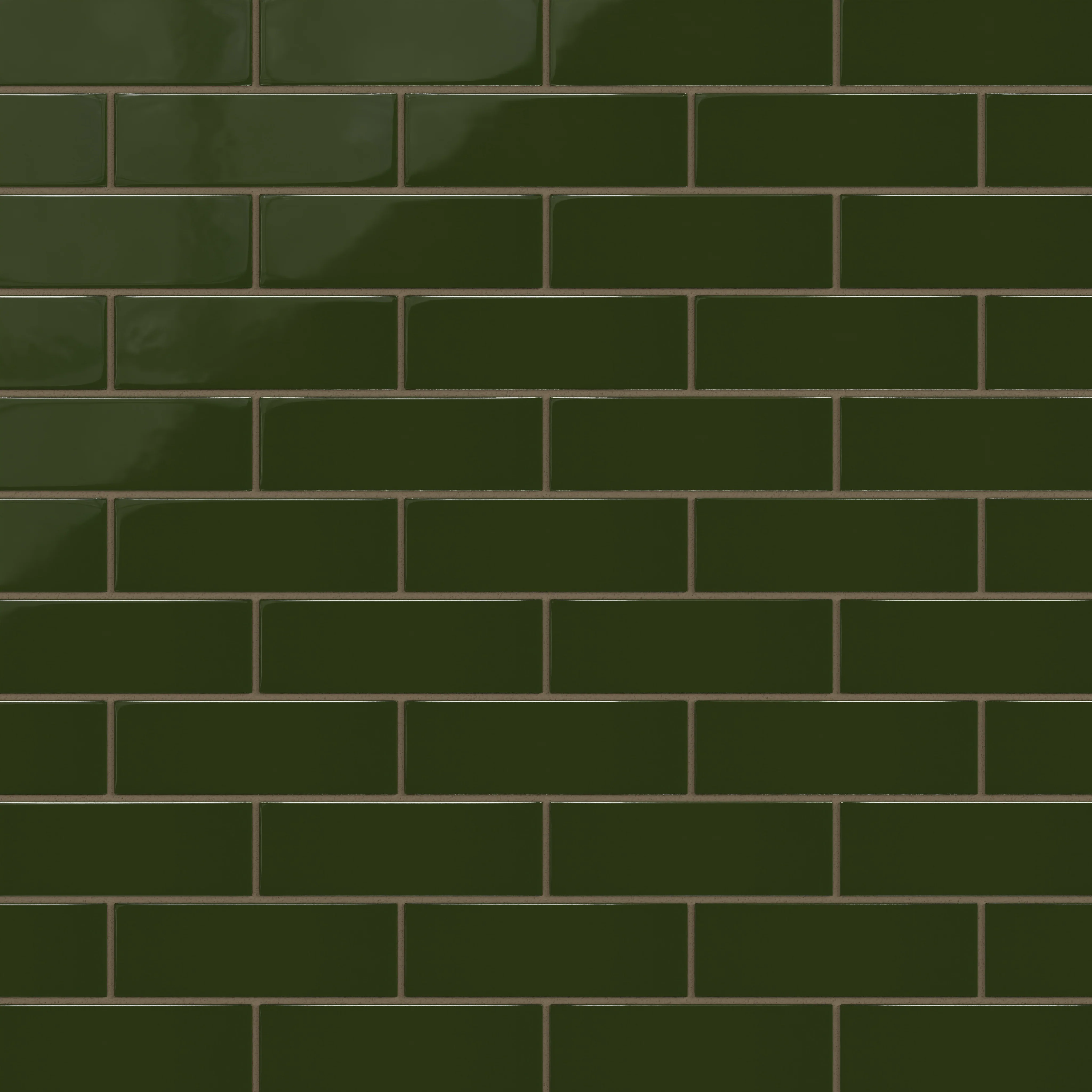 2x6 Natural Press Ceramic Tile in Green Apatite Gloss - Rockland Interiors Inc.