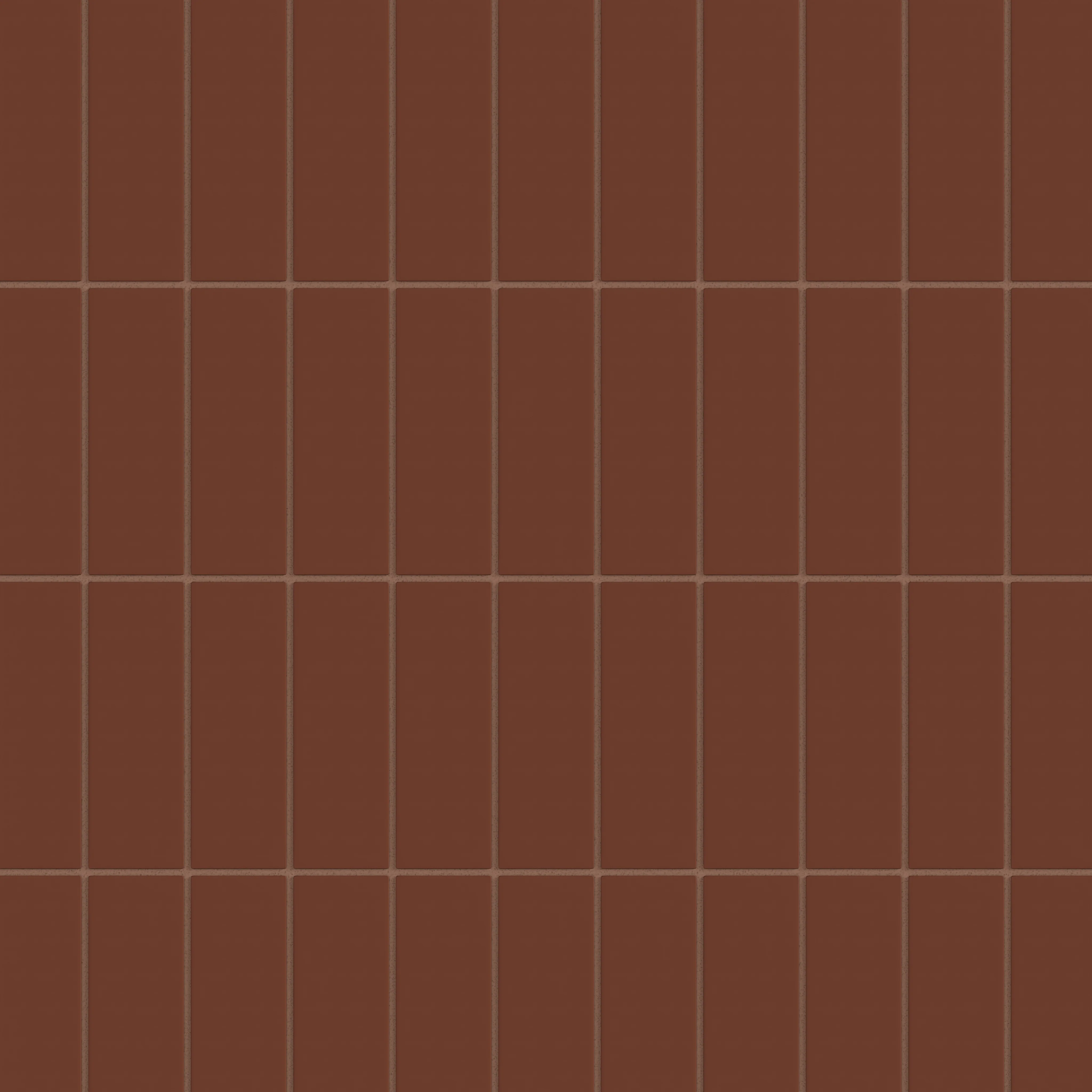 2x6 Natural Press Ceramic Tile in Red Iron Oxide Matte - Rockland Interiors Inc.