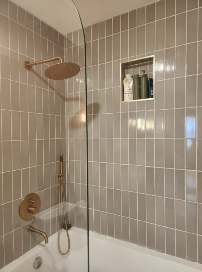3x9 Natural Press Ceramic Tile in Puget Sound Gloss - Rockland Interiors Inc.