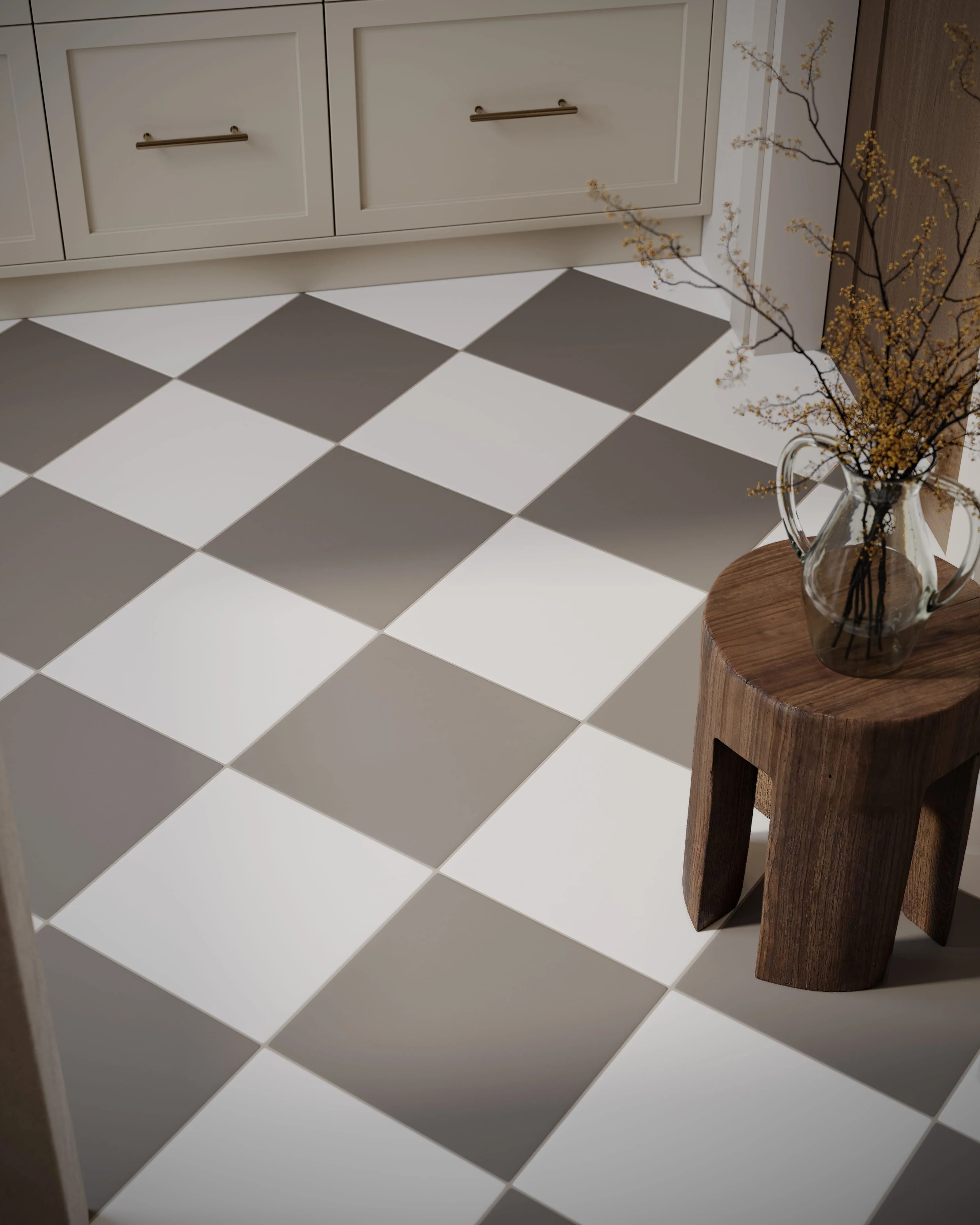 12x12 Natural Press Ceramic Tile in Salt Creek and Timberline - Rockland Interiors Inc.