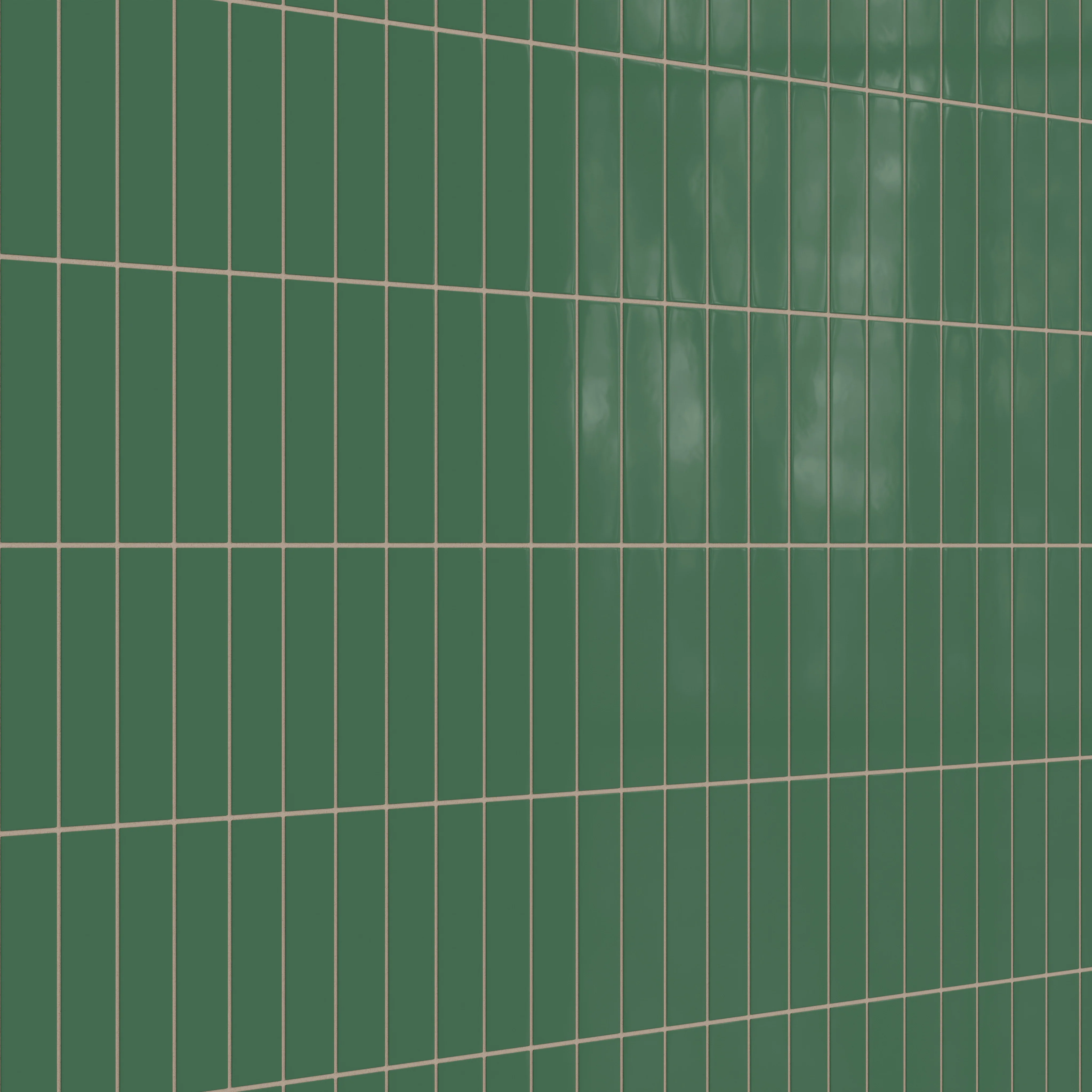 2x8 Natural Press Ceramic Tile in Viridian Gloss - Rockland Interiors Inc.