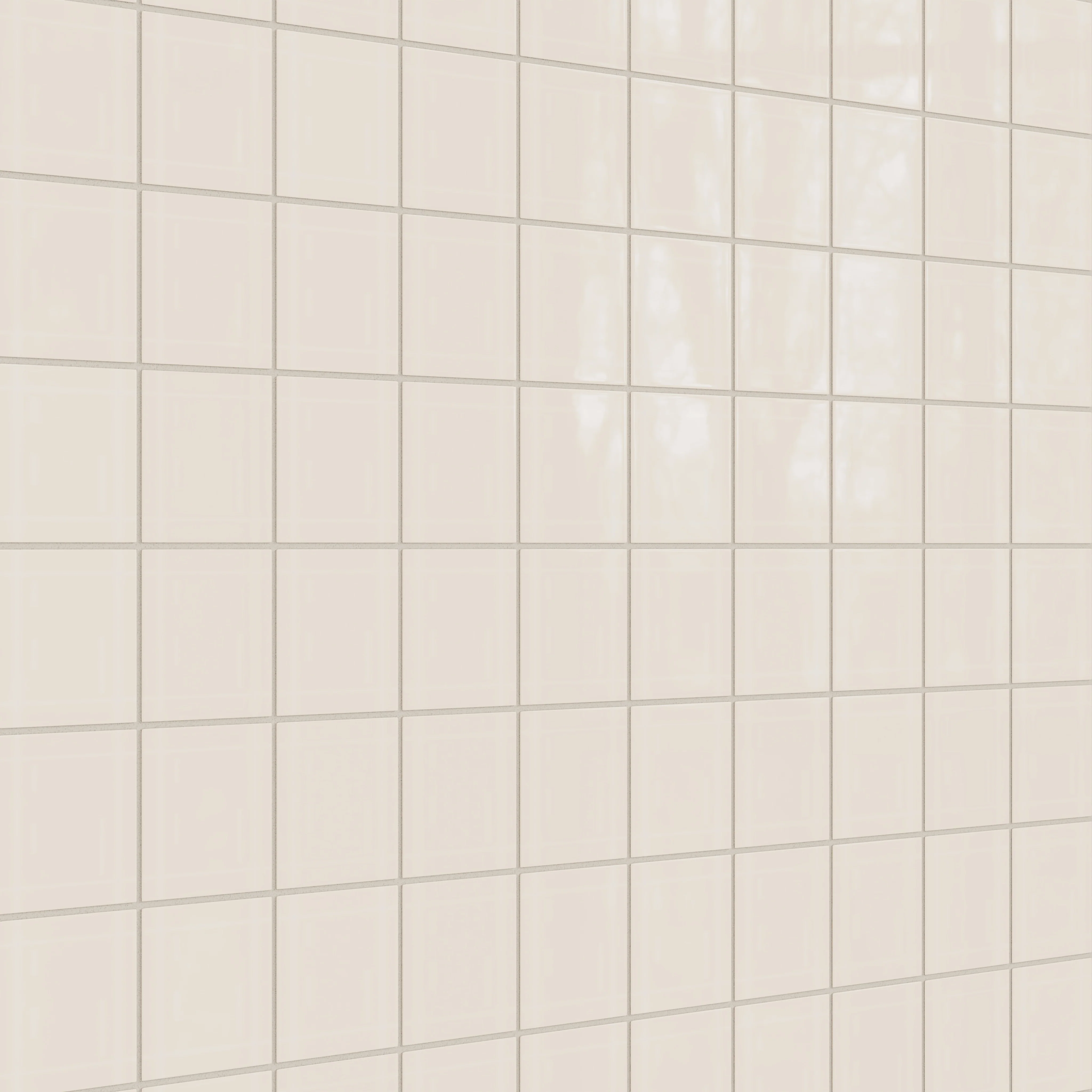 4x4 Natural Press Ceramic Tile in Pearl Gloss - Rockland Interiors Inc.
