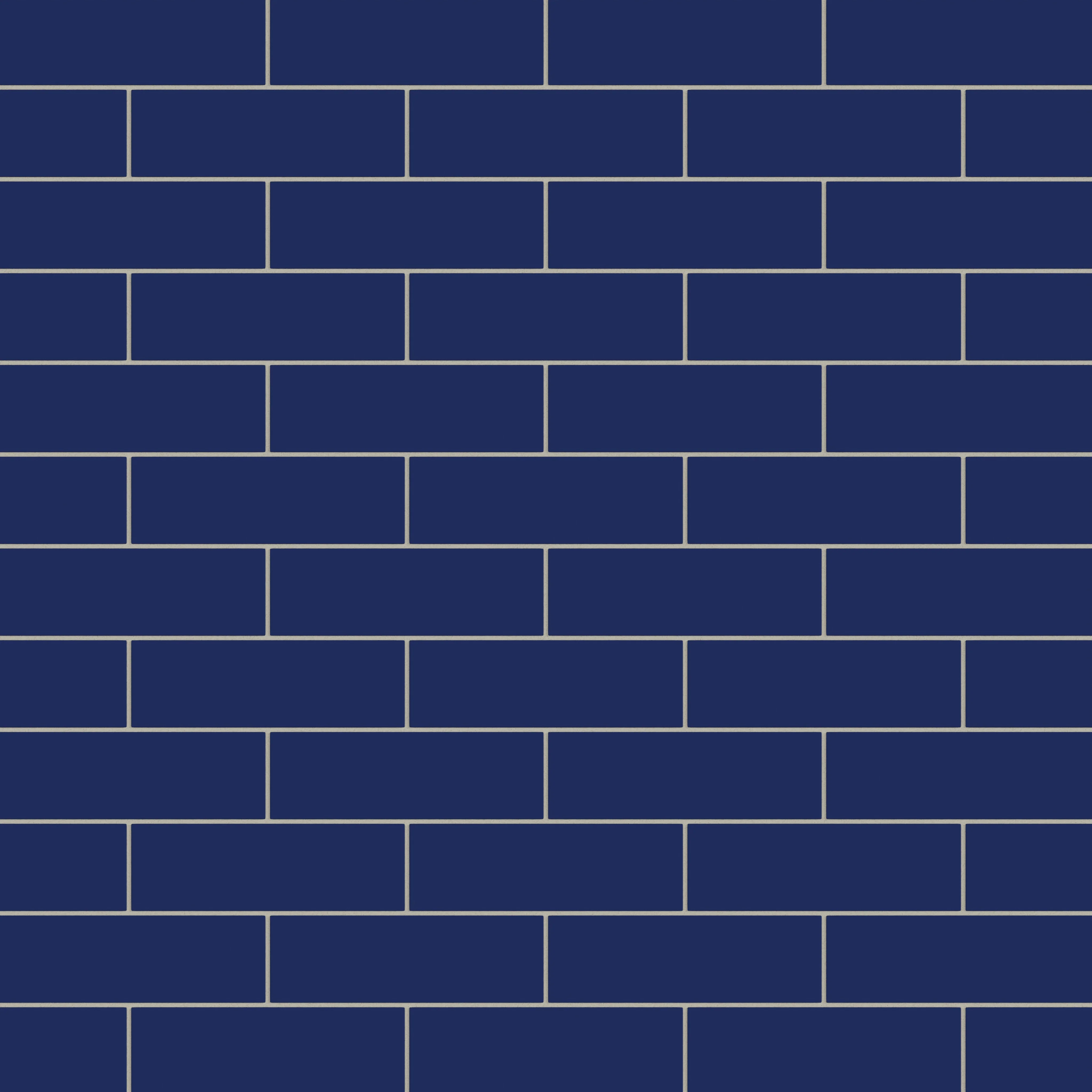 3x9 Natural Press Ceramic Tile in Ultramarine Matte - Rockland Interiors Inc.