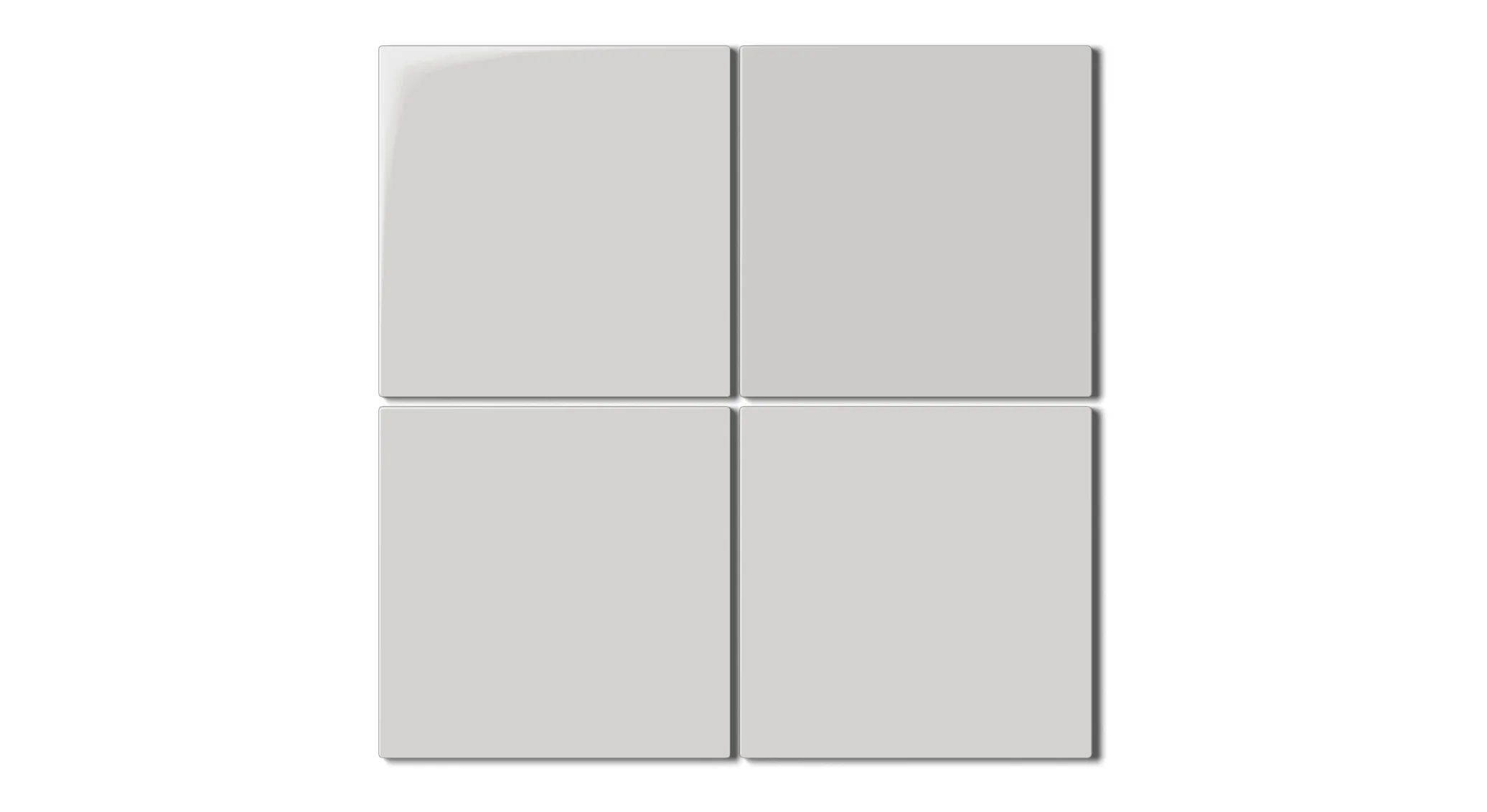 6x6 Natural Press Ceramic Tile in Cloud Cover Gloss - Rockland Interiors Inc.