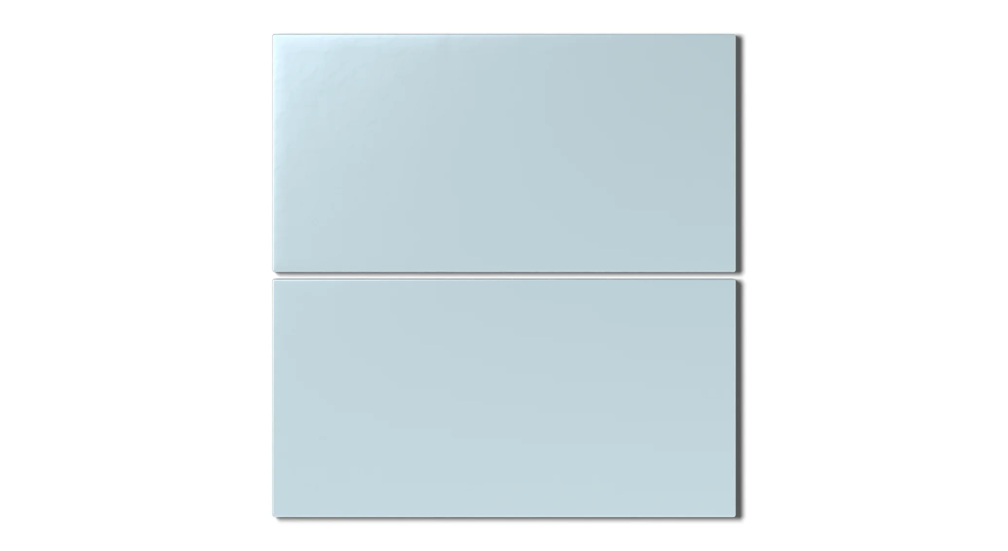 6x12 Natural Press Ceramic Tile in Egyptian Blue Matte - Rockland Interiors Inc.