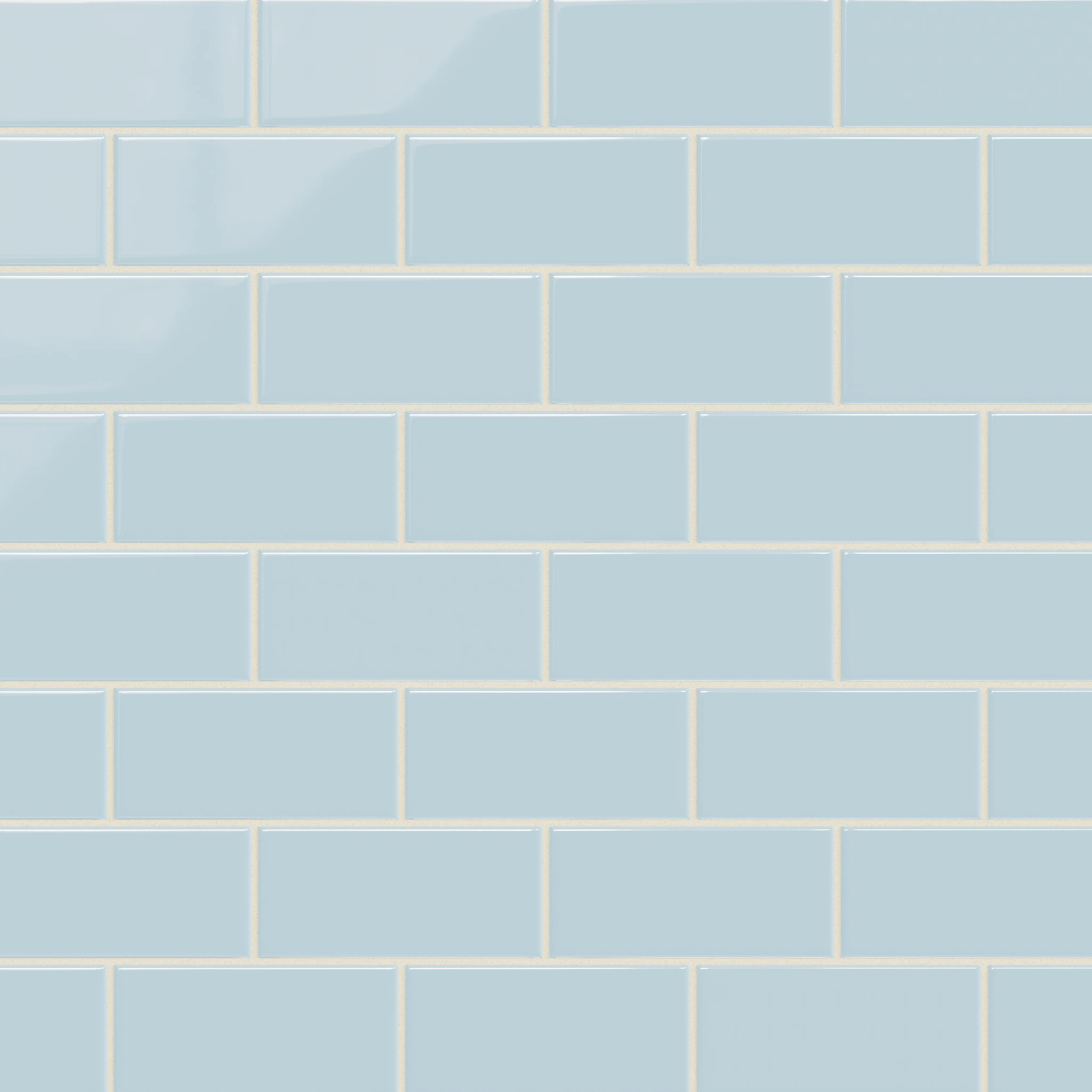 3x6 Natural Press Ceramic Tile in Egyptian Blue Gloss - Rockland Interiors Inc.