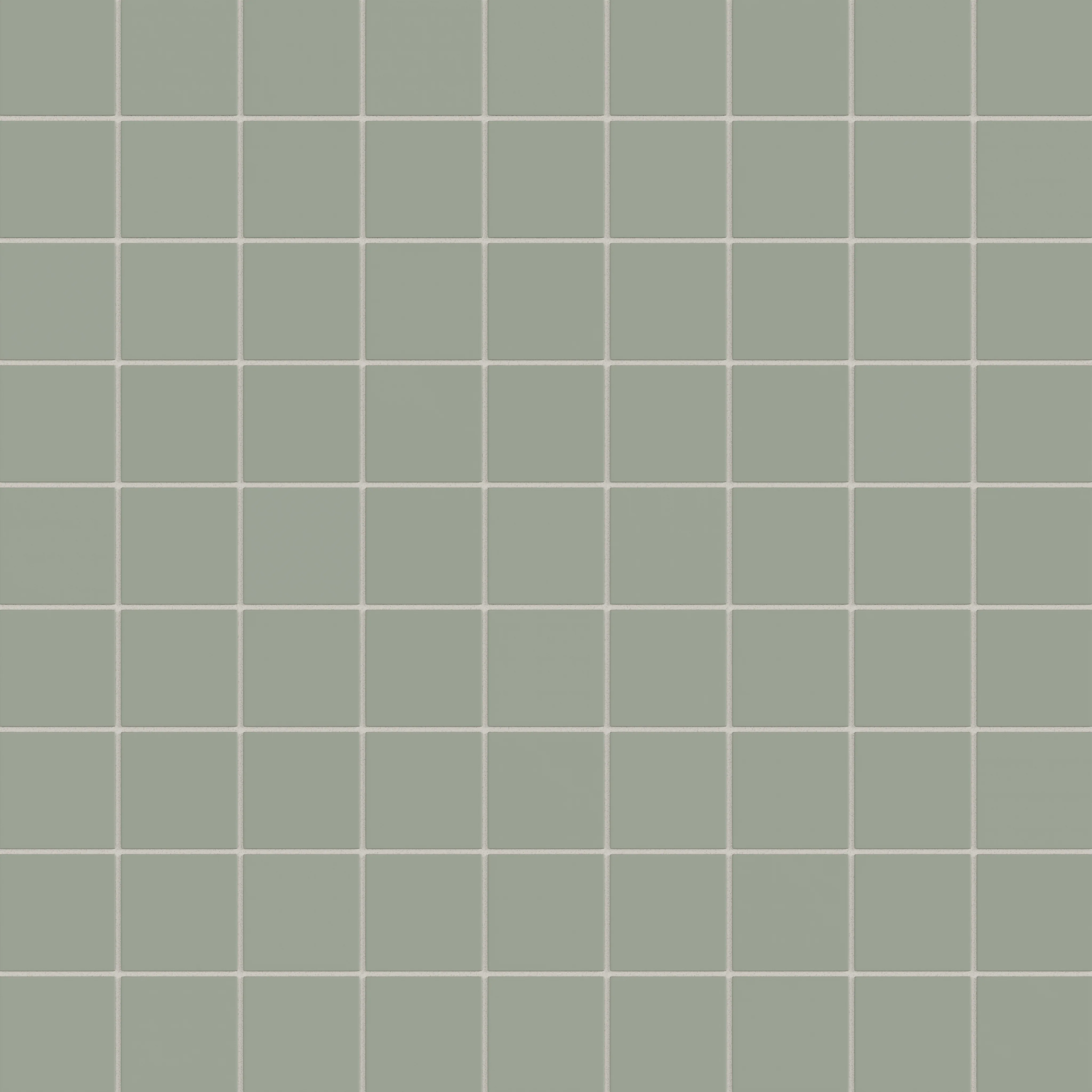 3x3 Straight Set Sheeted Natural Press Ceramic Mosaic Tile in Terre Verte Matte - Rockland Interiors Inc.