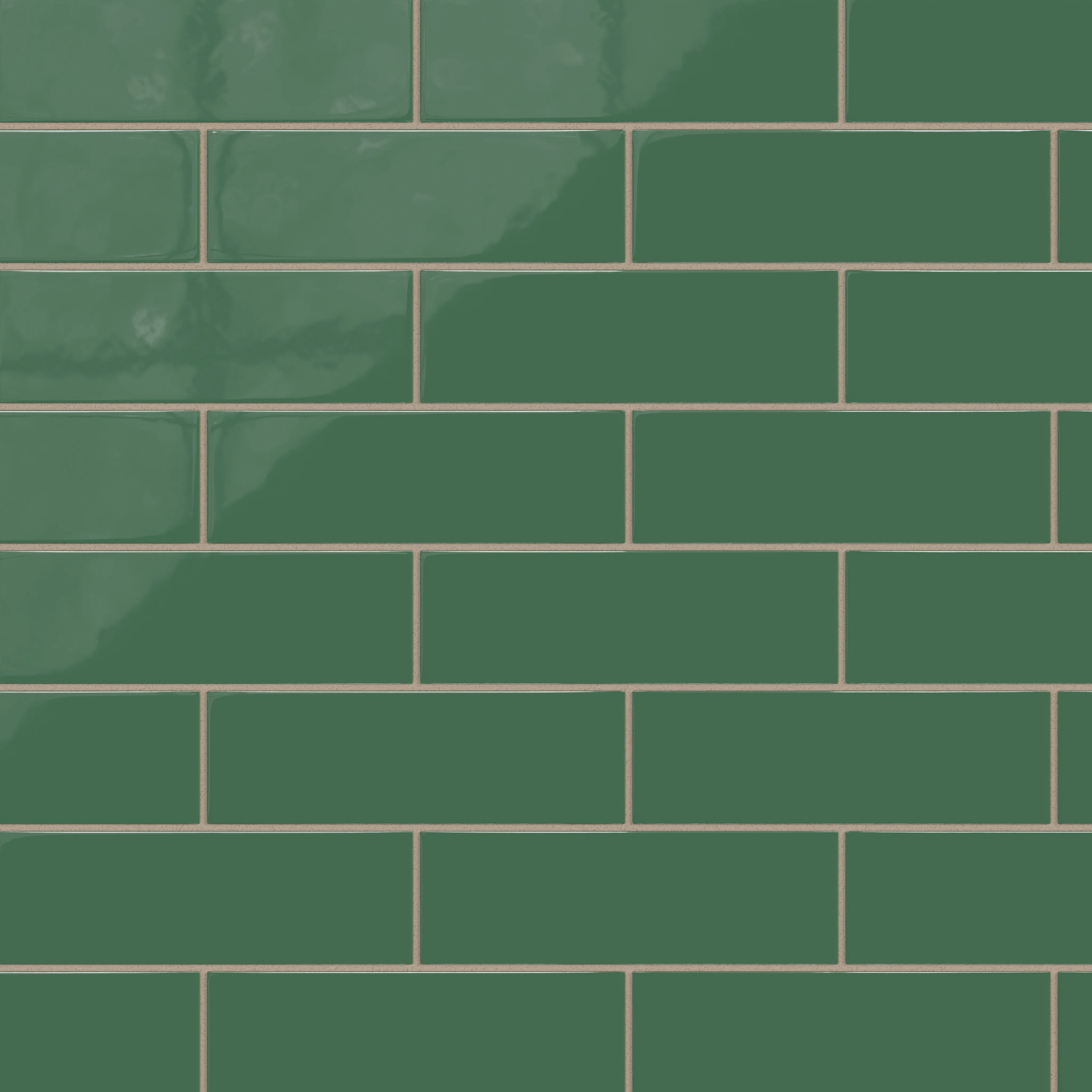 3x9 Natural Press Ceramic Tile in Viridian Gloss - Rockland Interiors Inc.