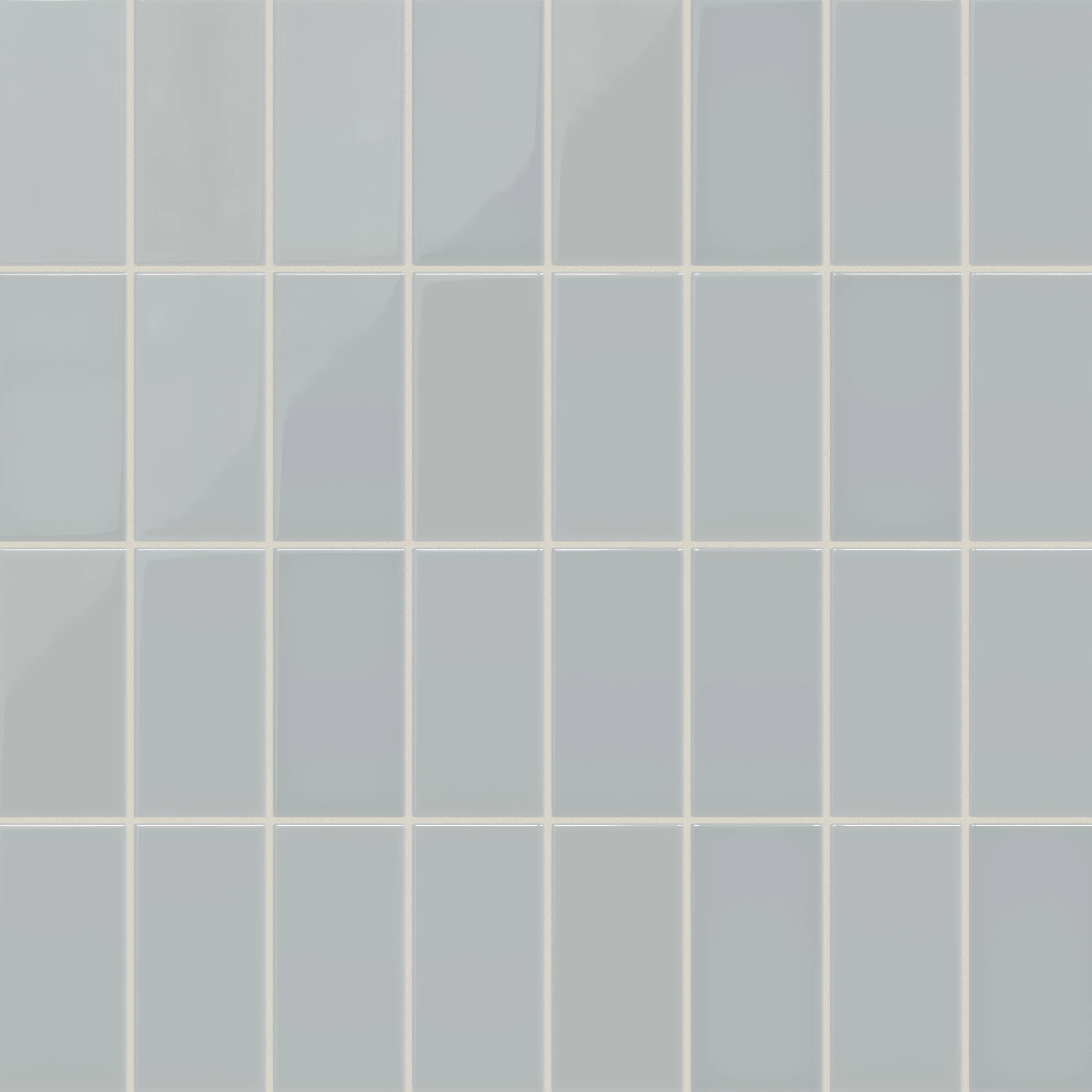 3x6 Natural Press Ceramic Tile in Alberta Blue Gloss - Rockland Interiors Inc.