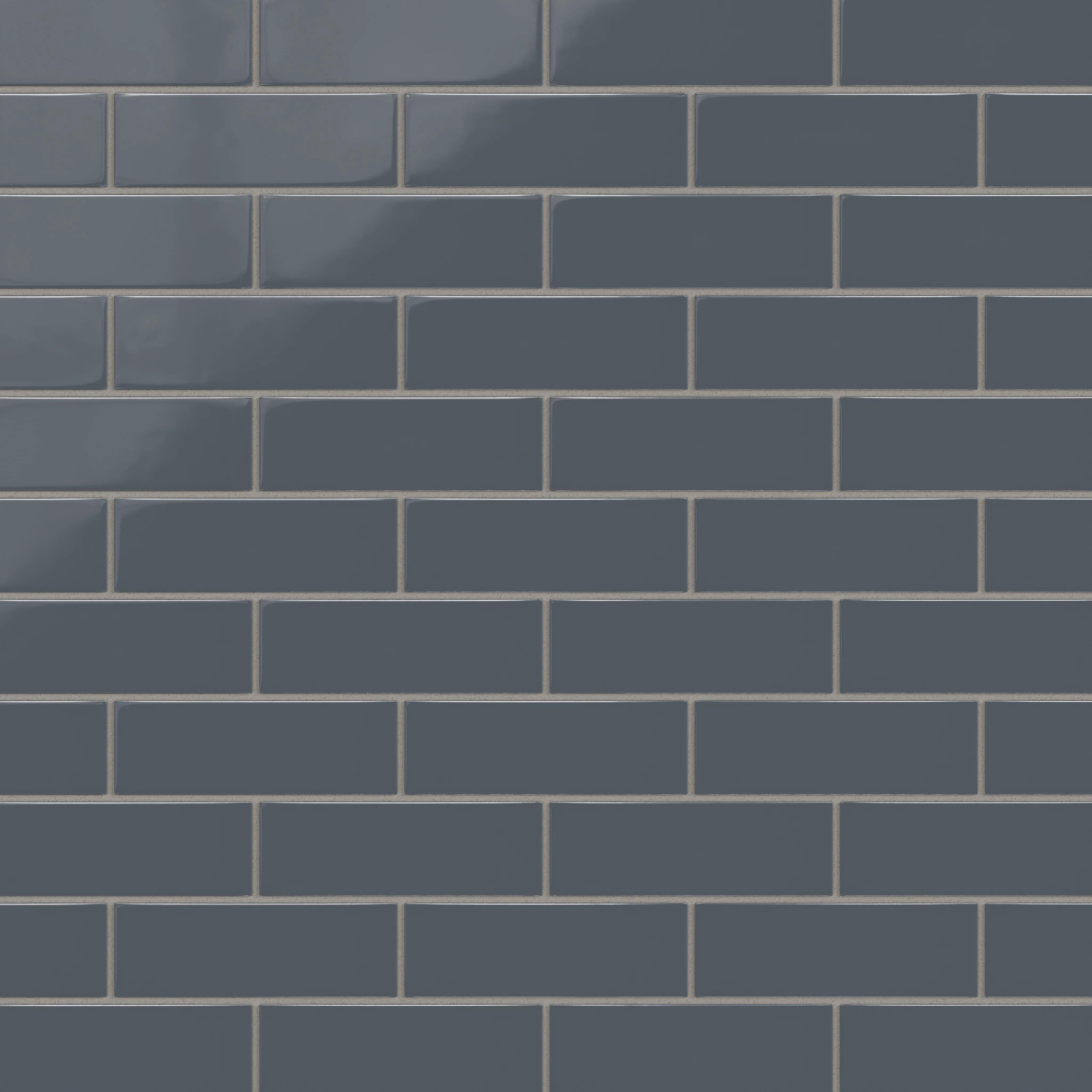 2x6 Natural Press Ceramic Tile in Indigo Gloss - Rockland Interiors Inc.