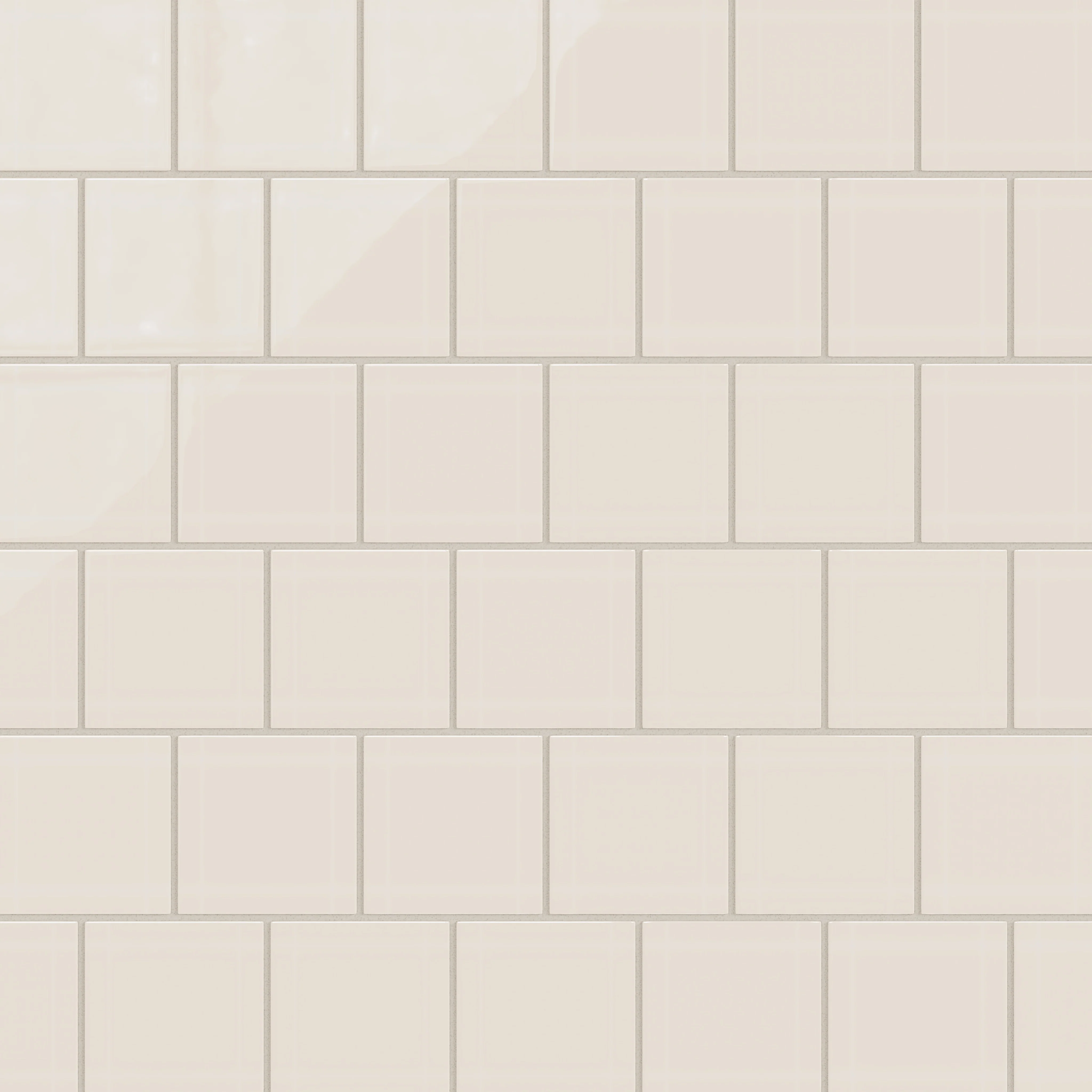 4x4 Natural Press Ceramic Tile in Pearl Gloss - Rockland Interiors Inc.