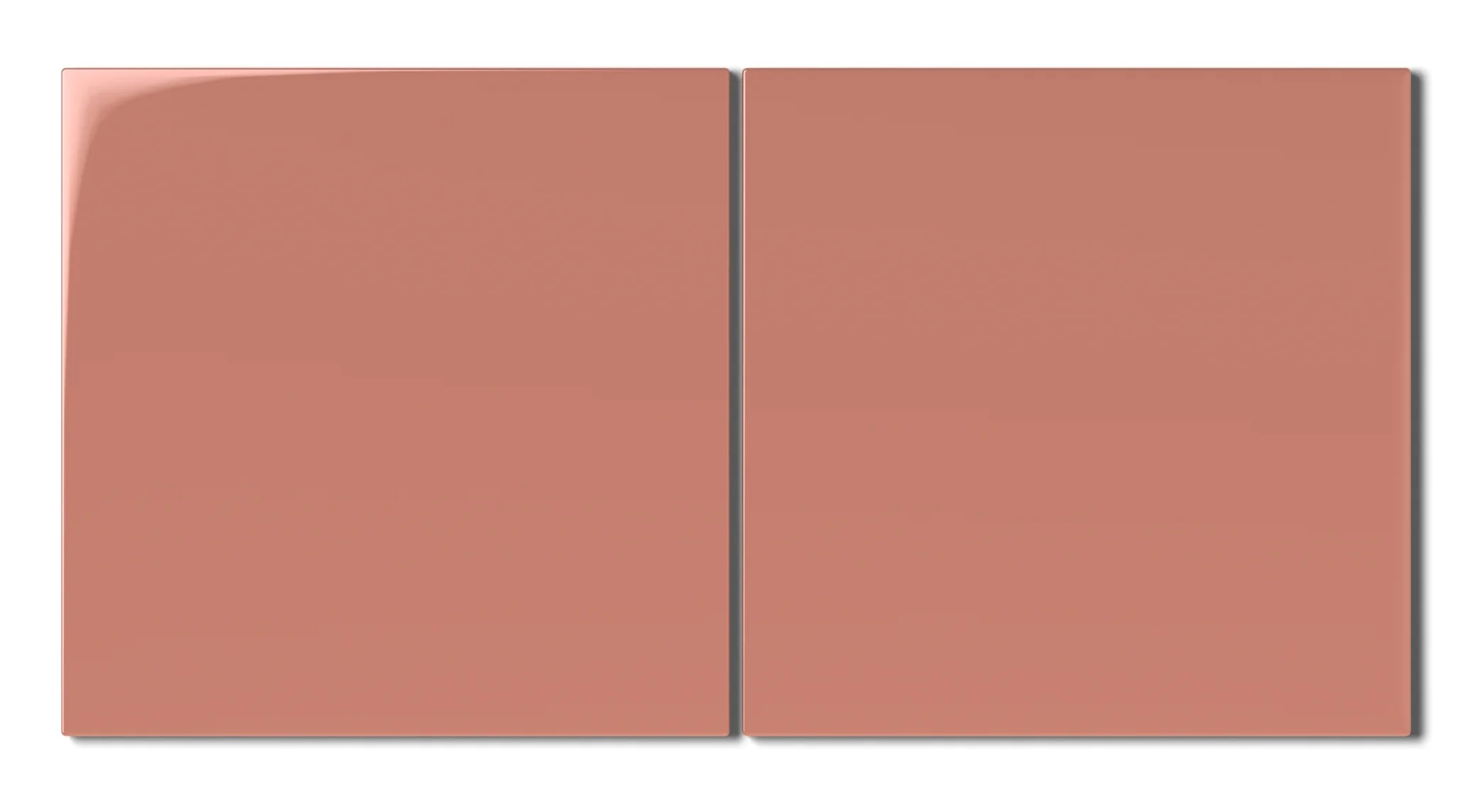 8x8 Natural Press Ceramic Tile in Madder Red Gloss - Rockland Interiors Inc.