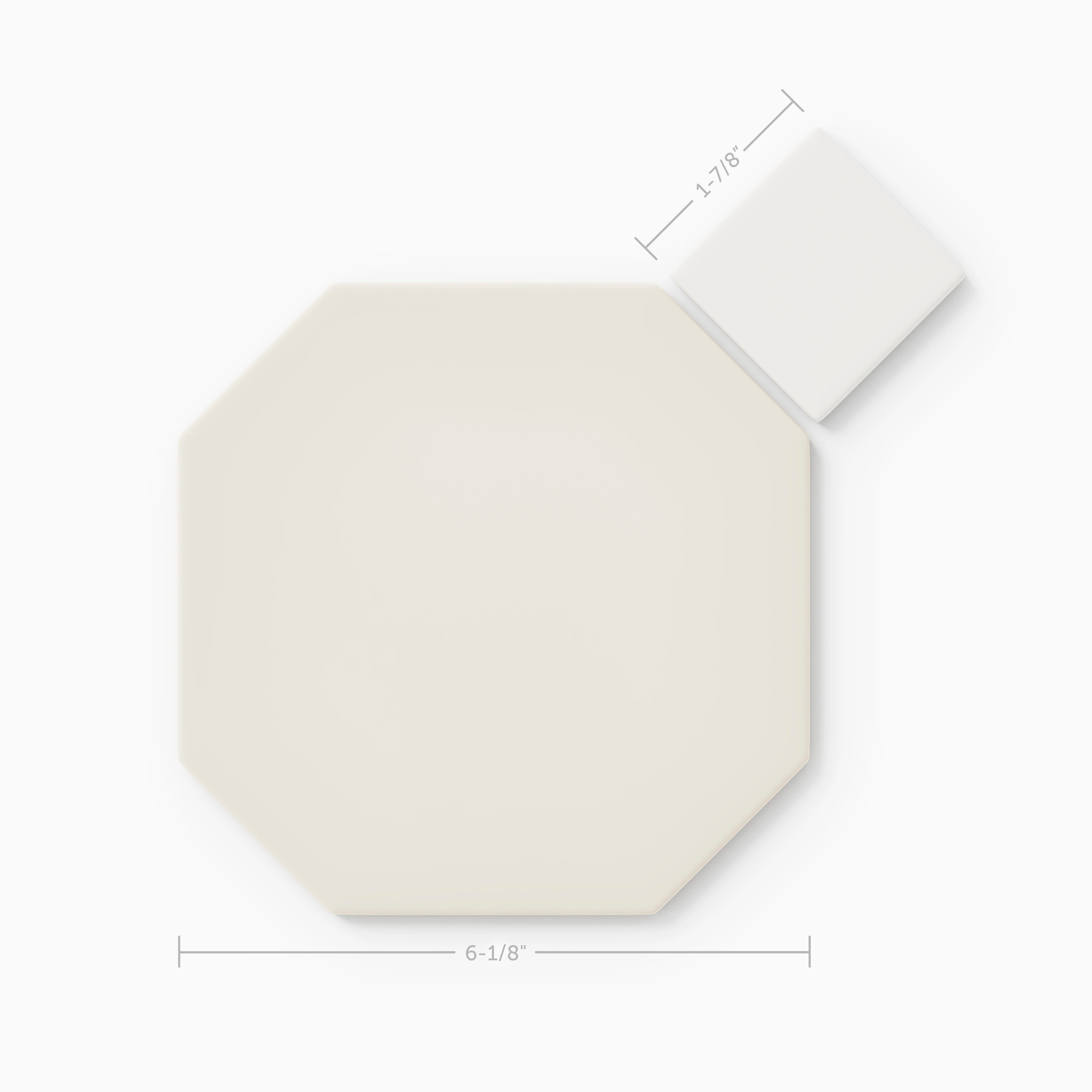 Gramercy Original Ceramic Tile in Feldspar Matte & Calcite Matte - Rockland Interiors Inc.